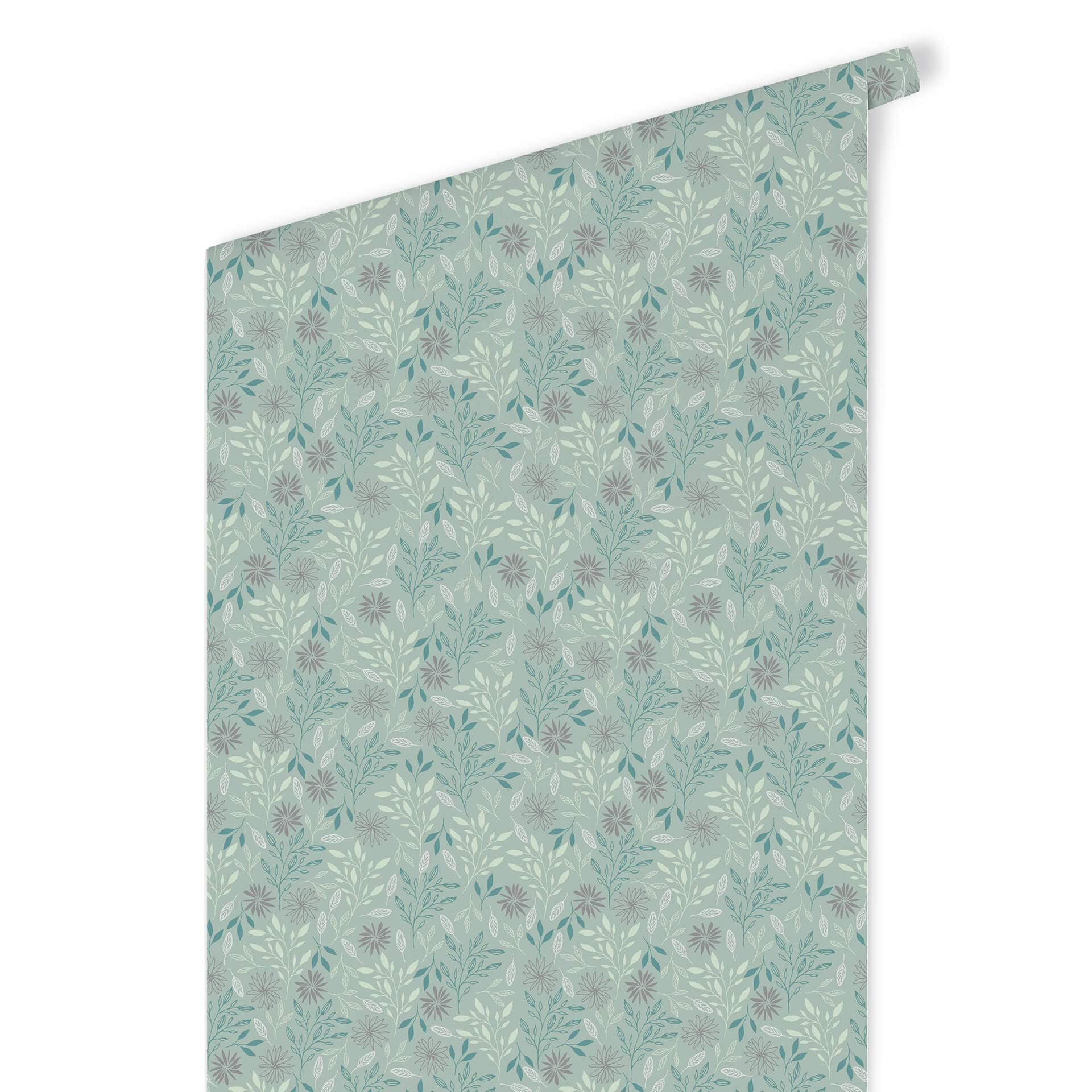 Patroonbehang Graphic Flowers