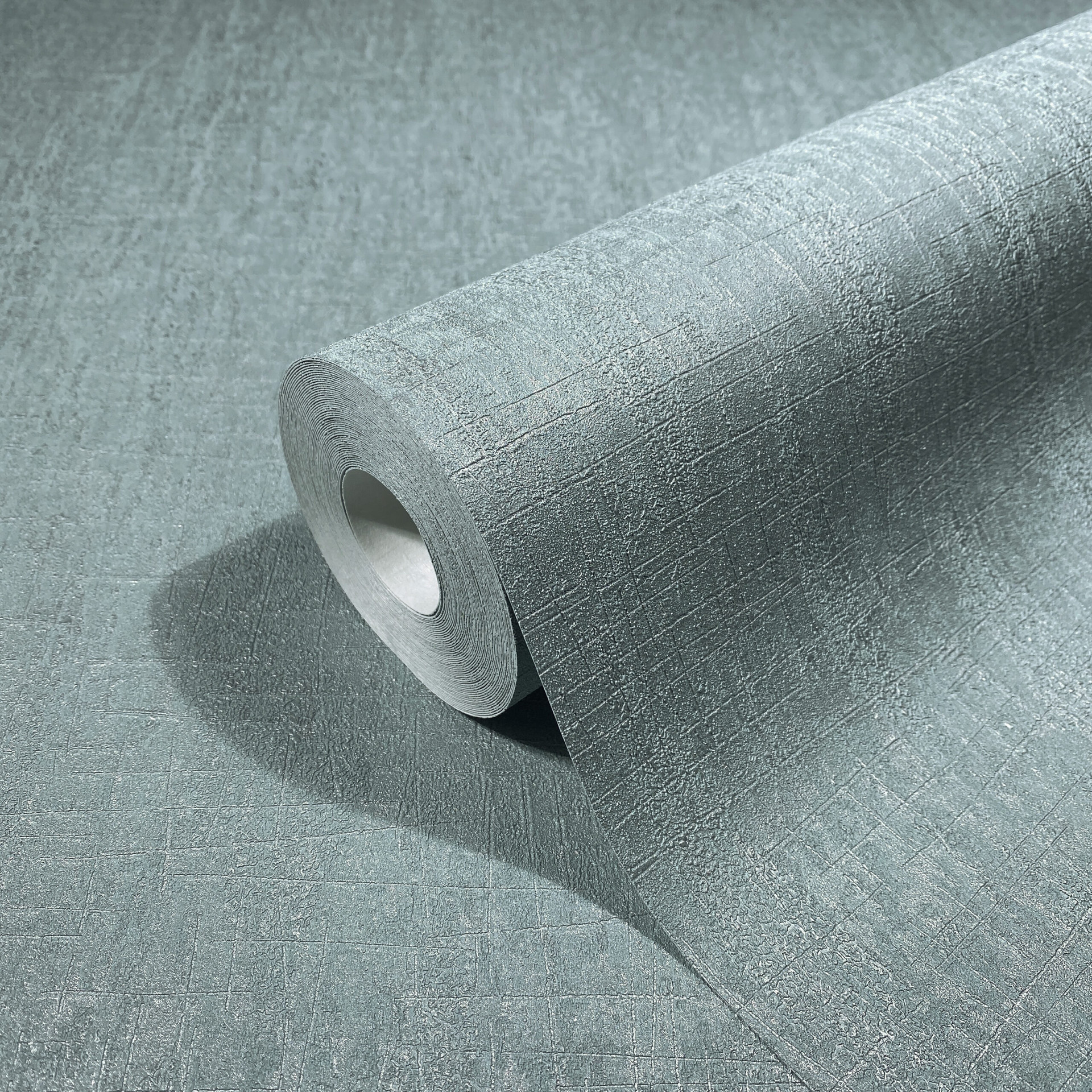 structuur vinyl behang Loft Superior in blauw, zilver