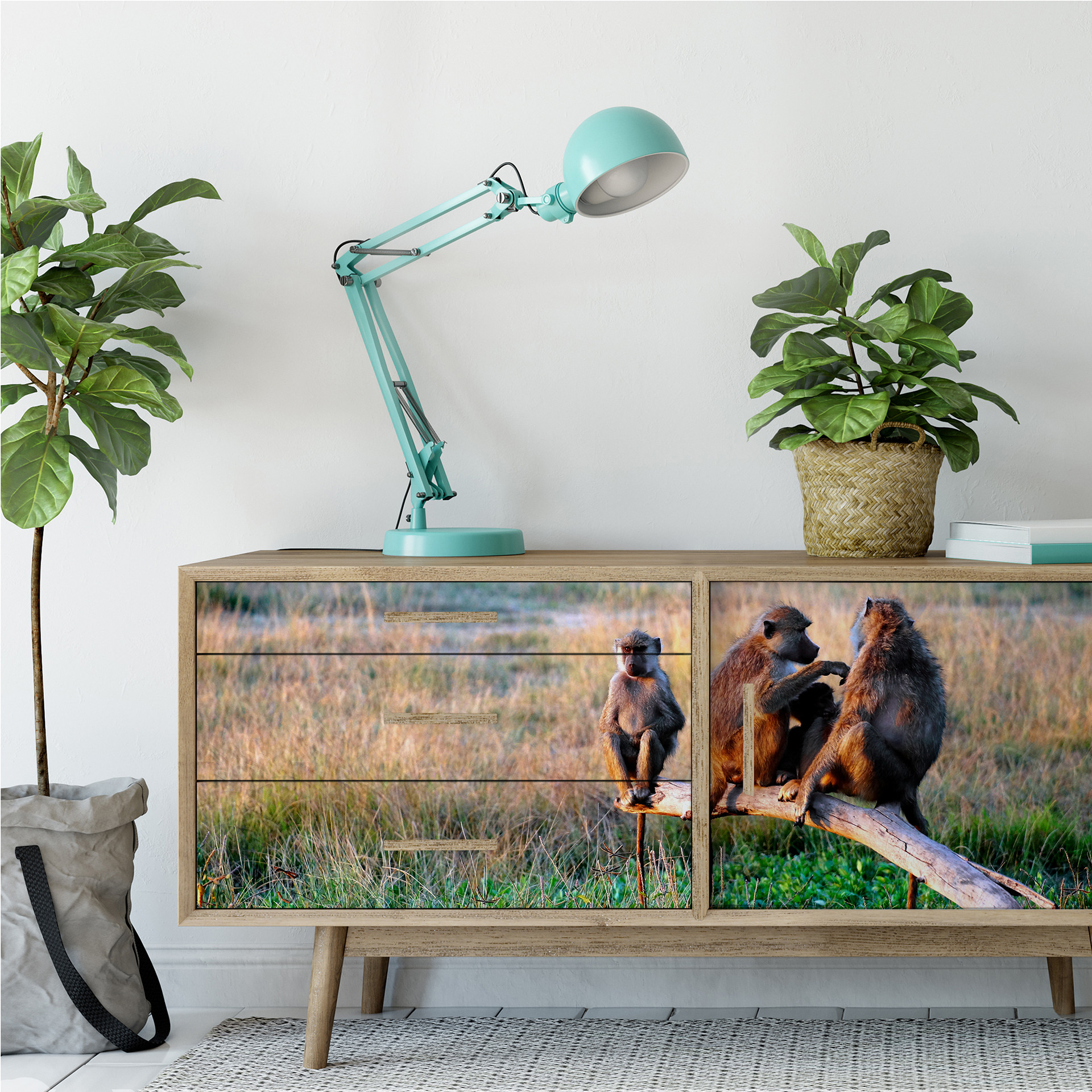 Wallprint W - Affenbande - Panorama