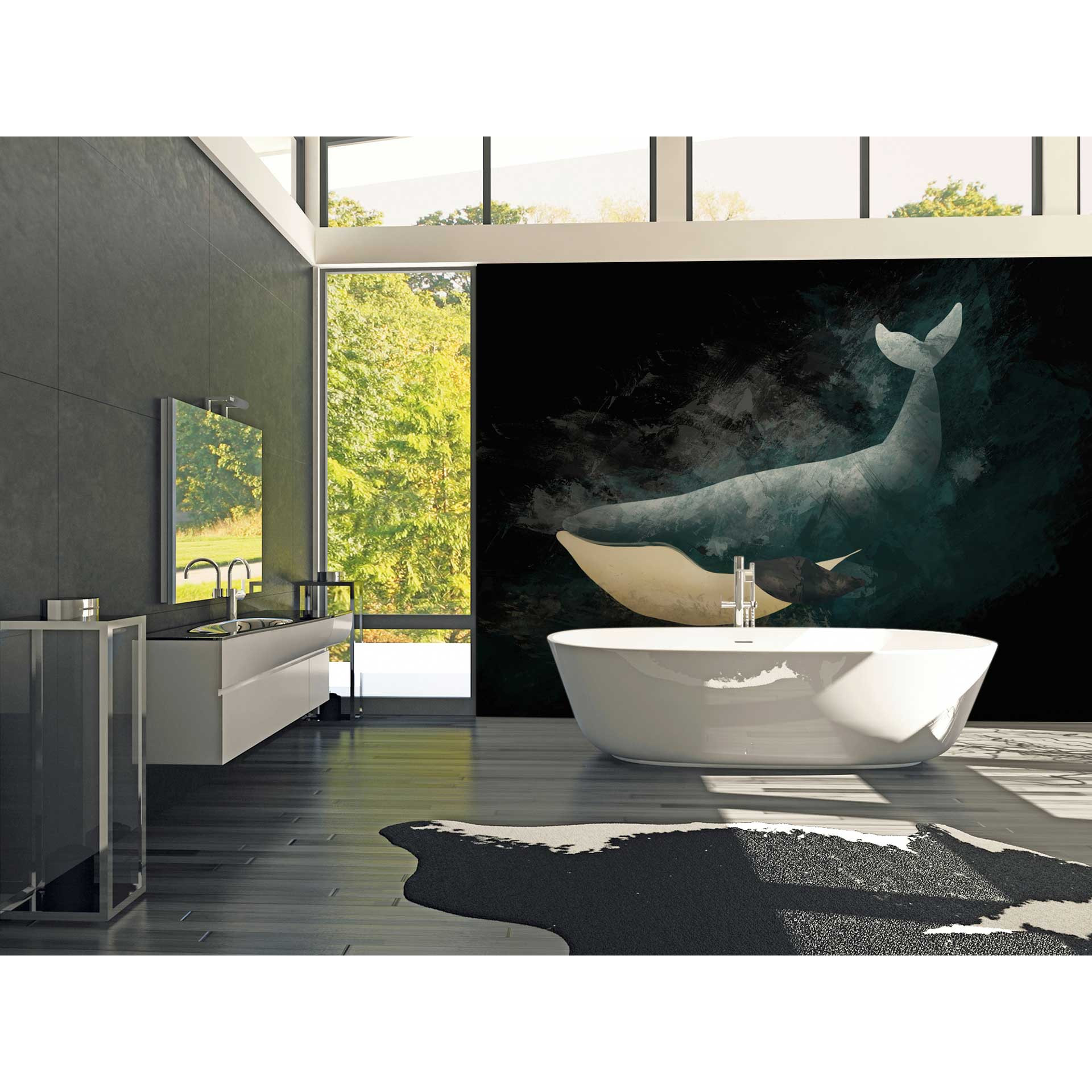 Livingwalls Fotobehang ARTist Dark Whale