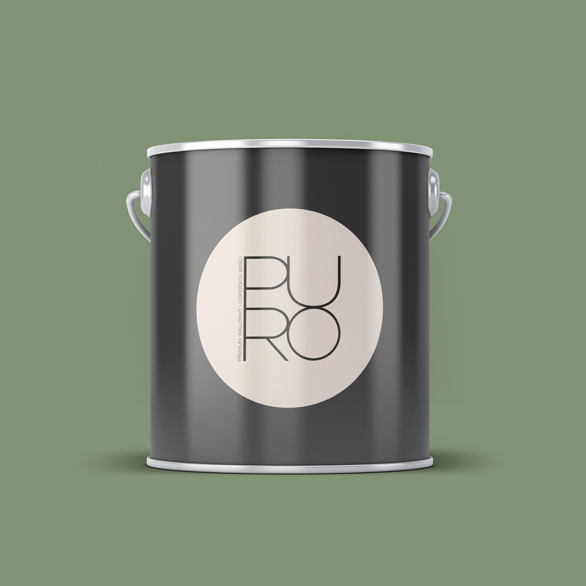 Farba do ścian i sufitów Premium zielona - Matowa farba do ścian wewnętrznych PURO c5003 sage green