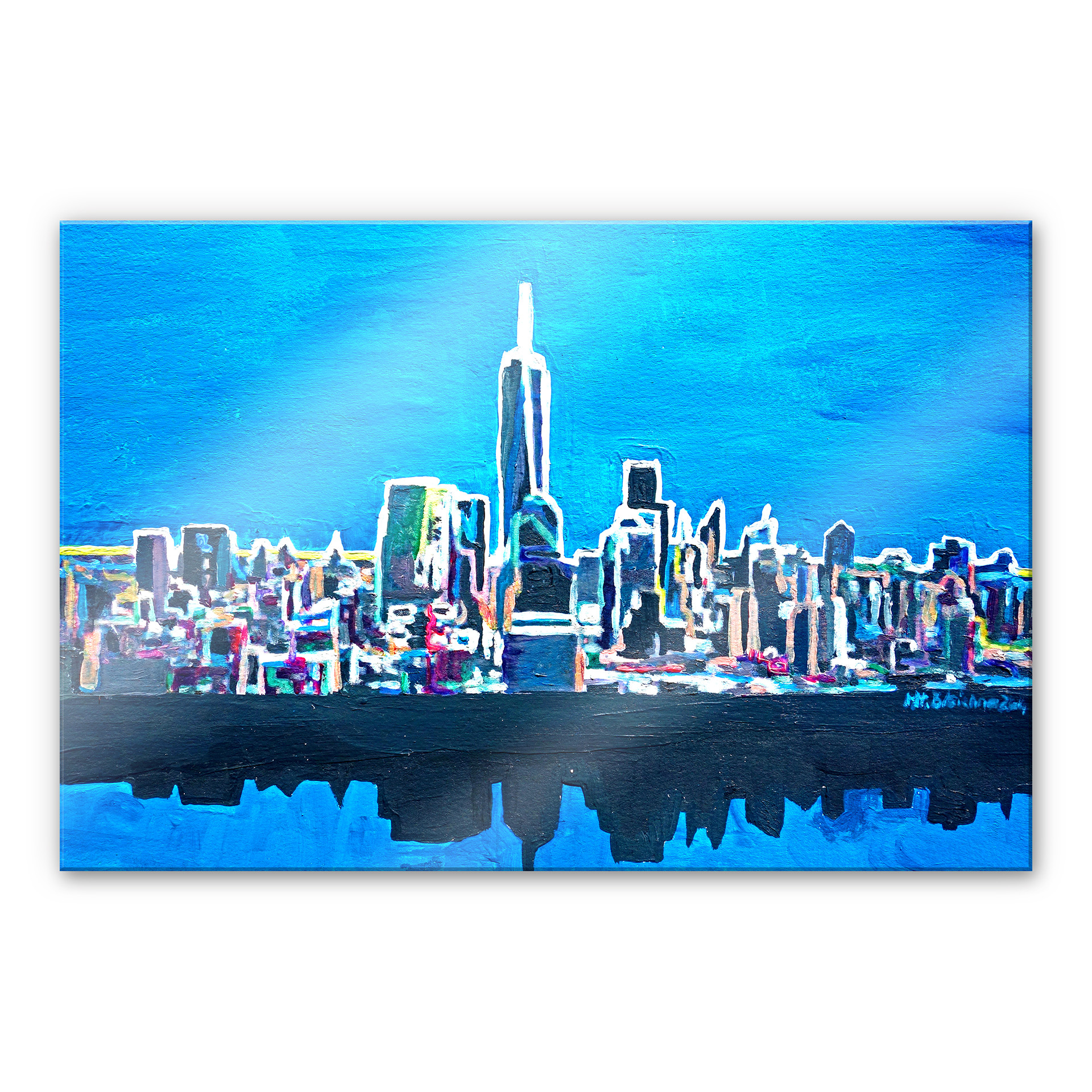 Akrylbillede Bleichner - New York City i neonlys