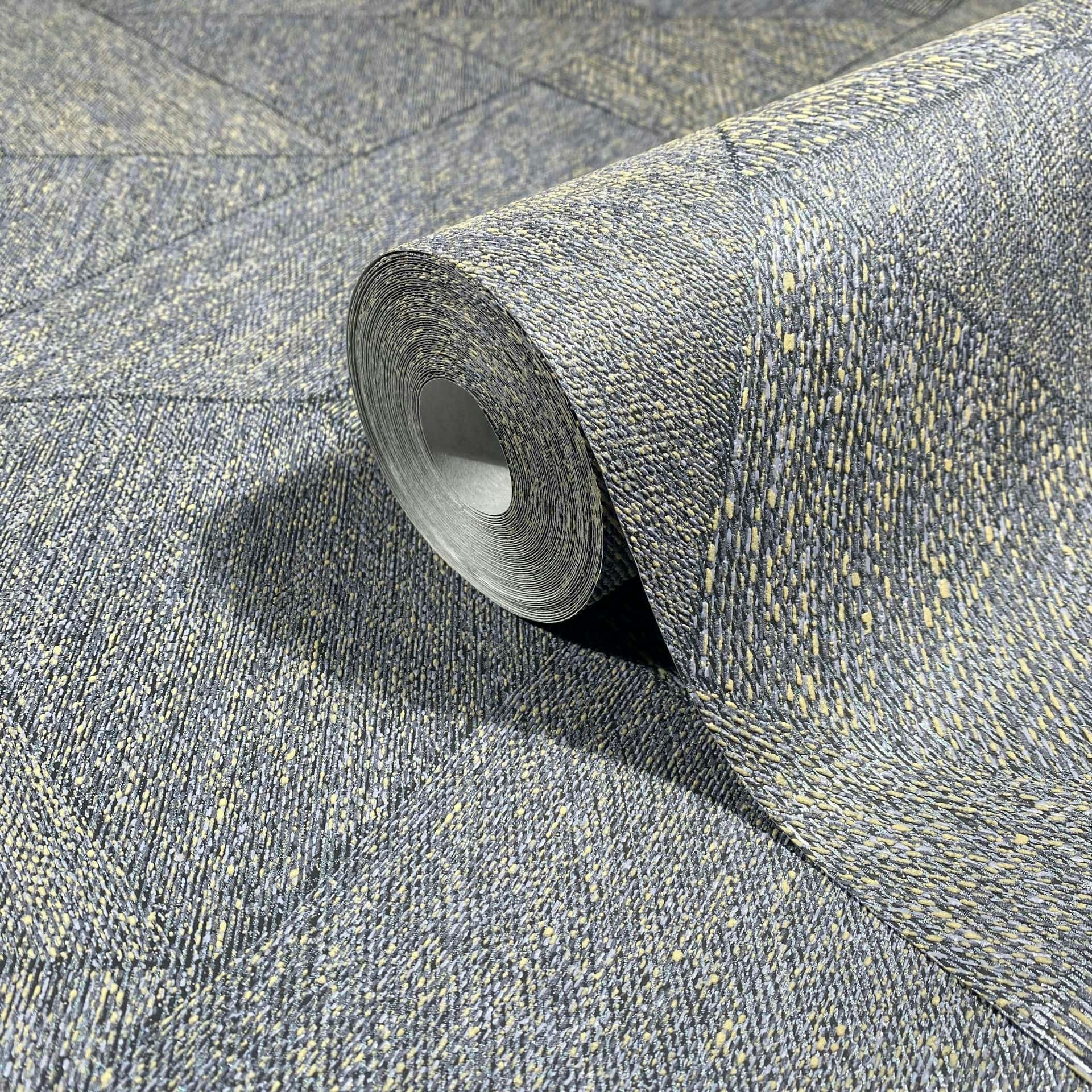 Vliesbehang driehoeken, geometrisch grafisch in zwart