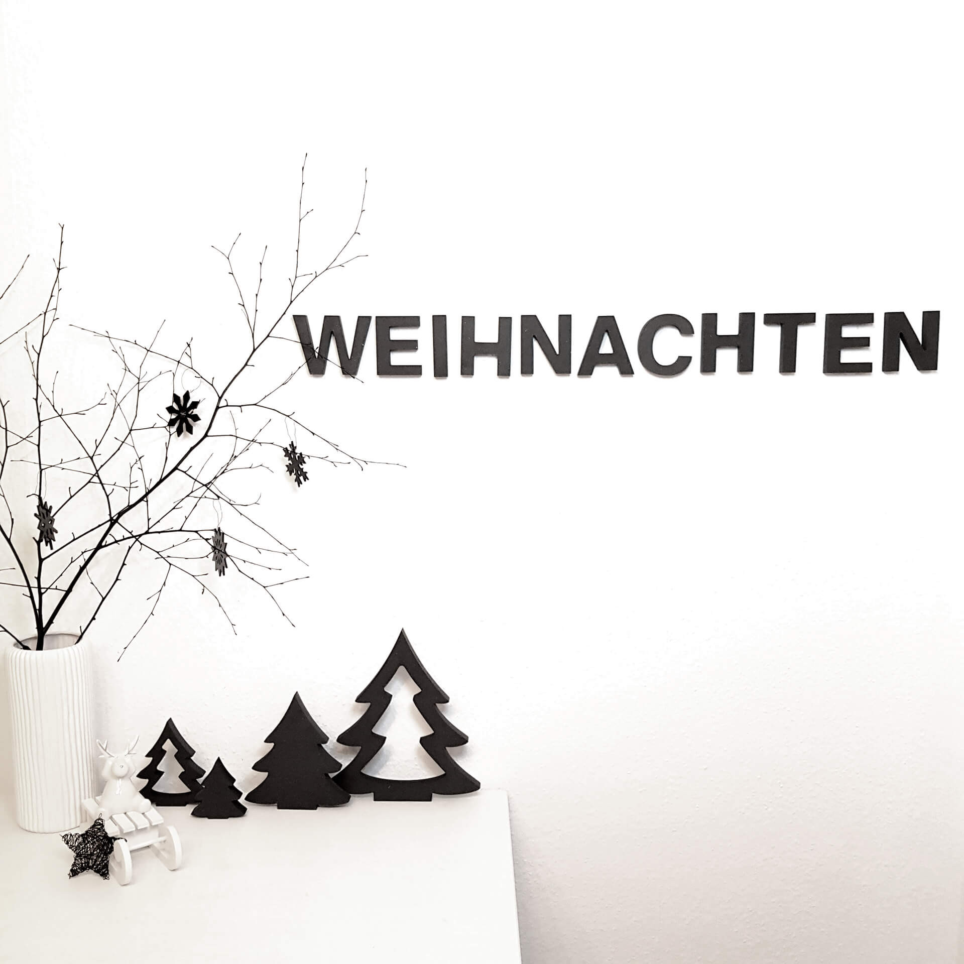 MDF-Holzbuchstaben Weihnachten