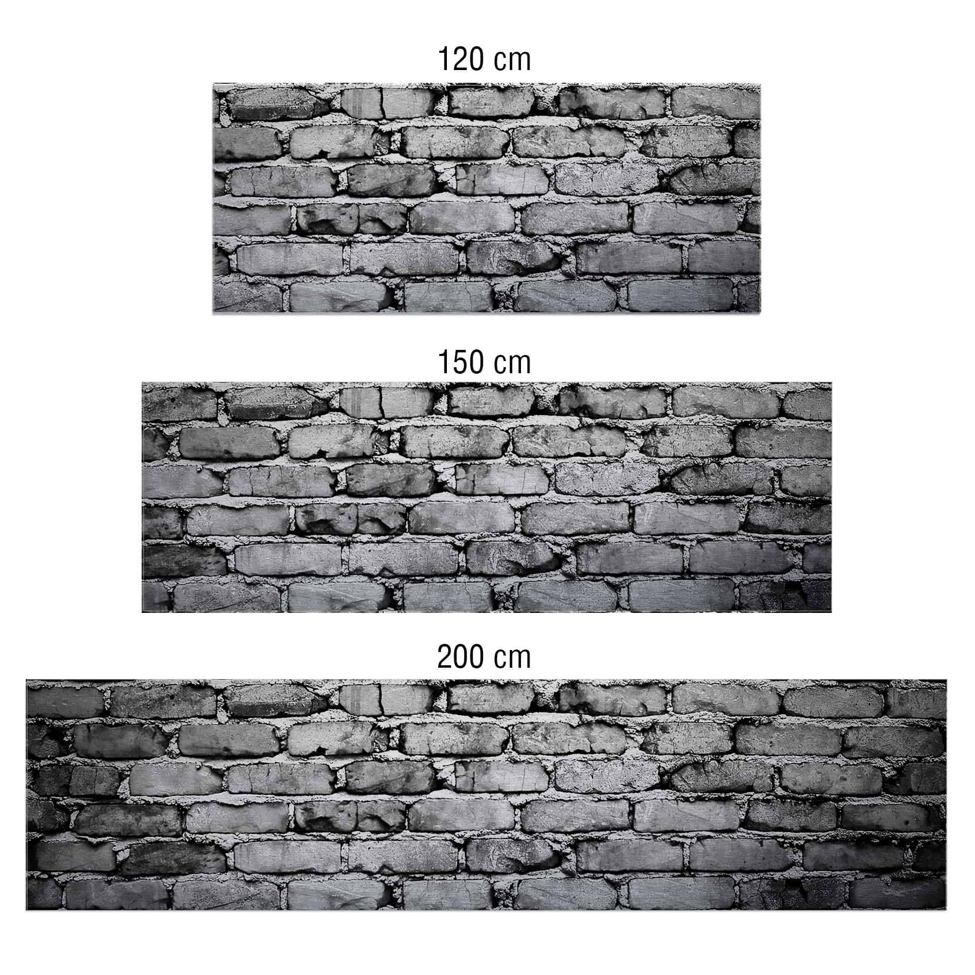 Küchenrückwand - Alu-Dibond-Silber - Mauer 04