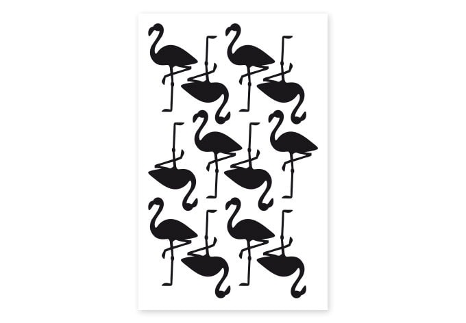 Wandtattoo Flamingo Set