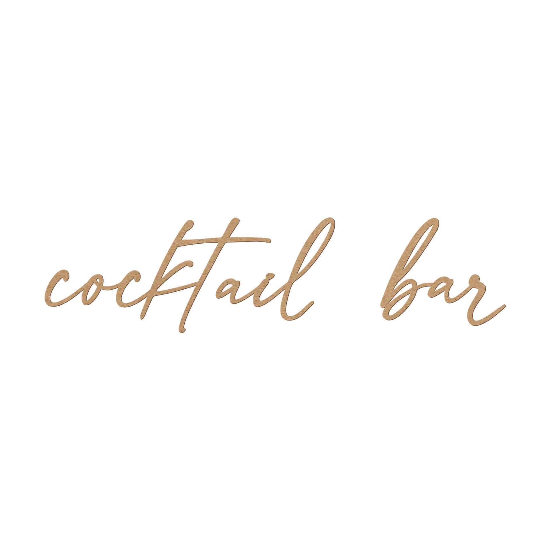 MDF-dekoration Cocktail Bar