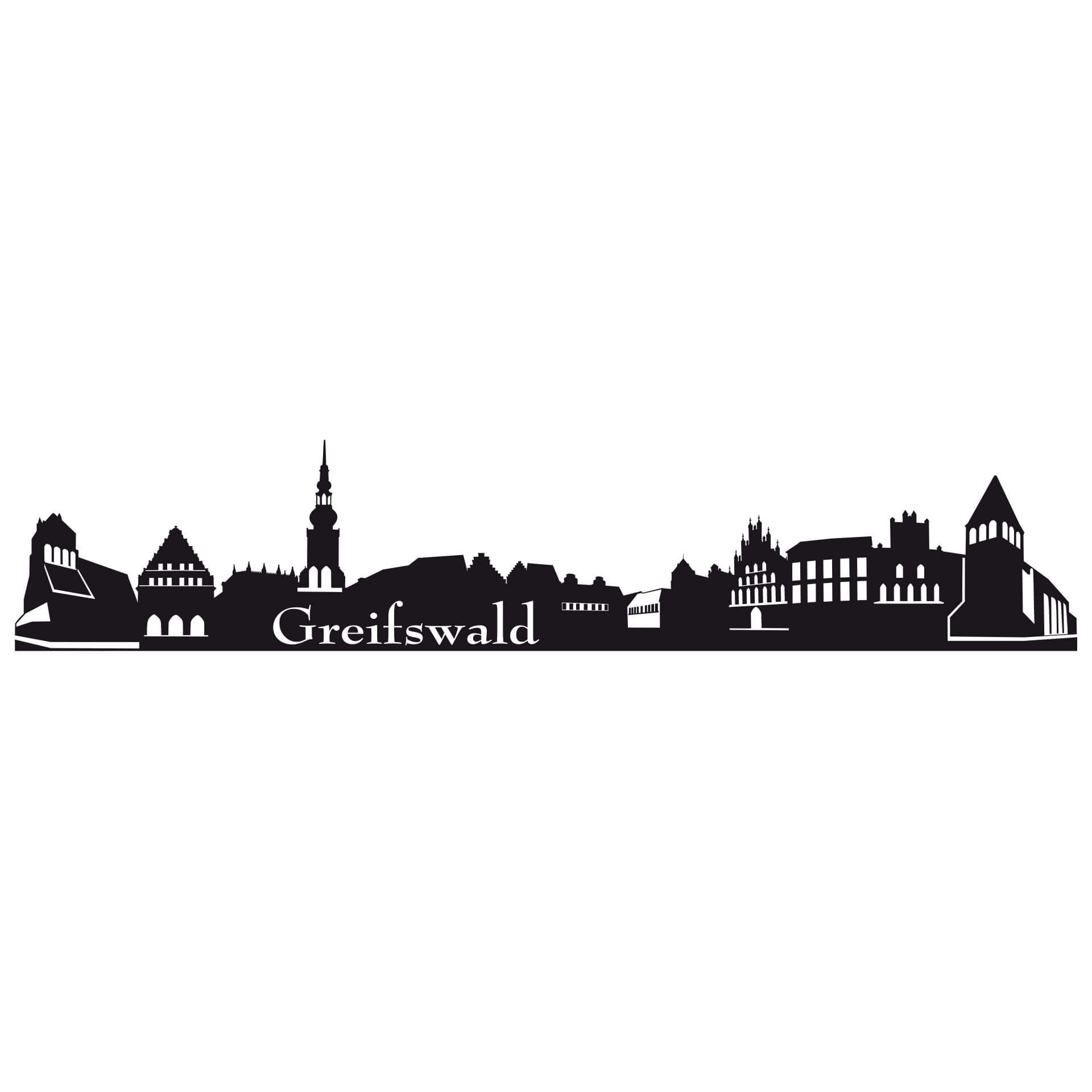 Wandtattoo Greifswald Skyline
