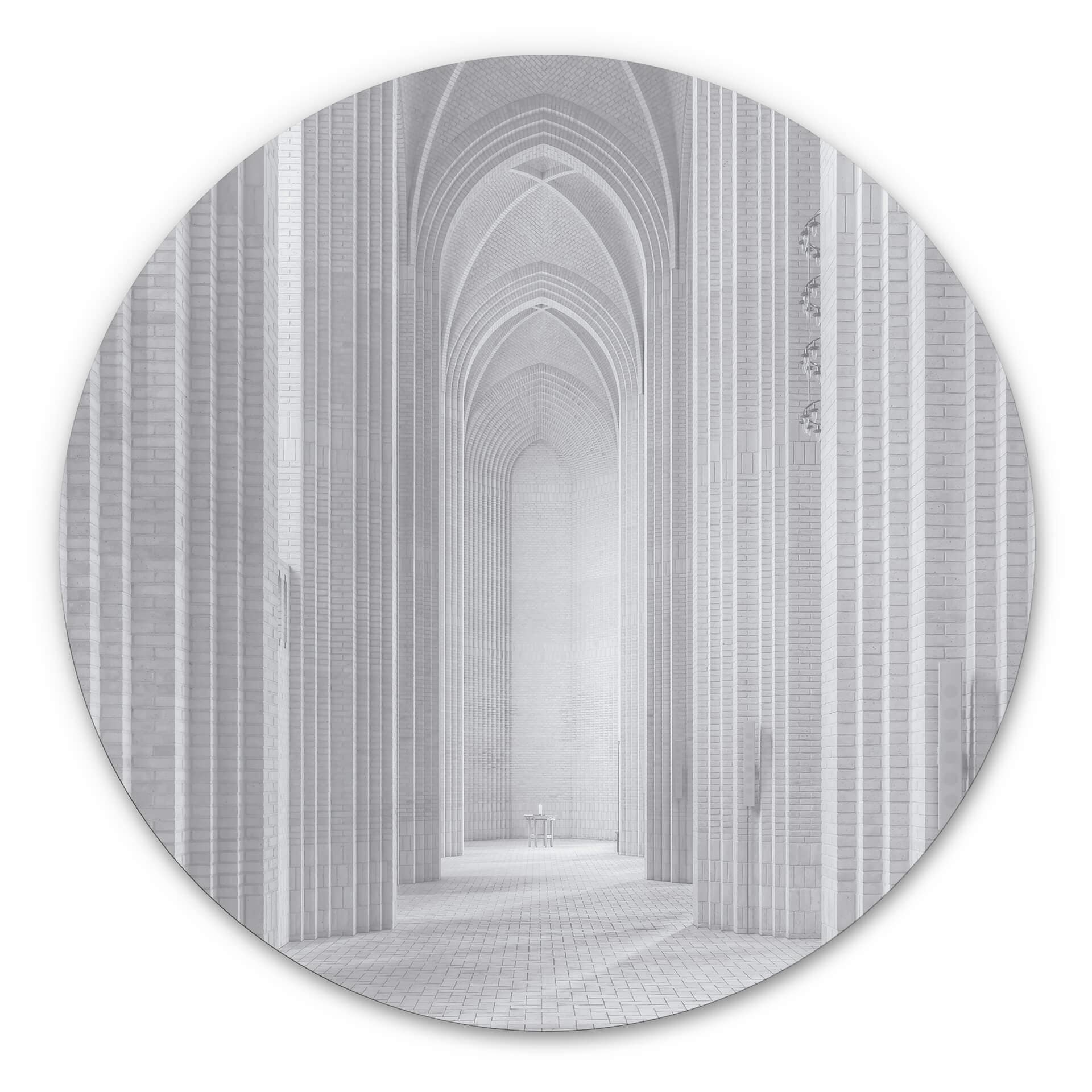 Alu-Dibond Fleckenstein - Église de Grundtvig - Rond