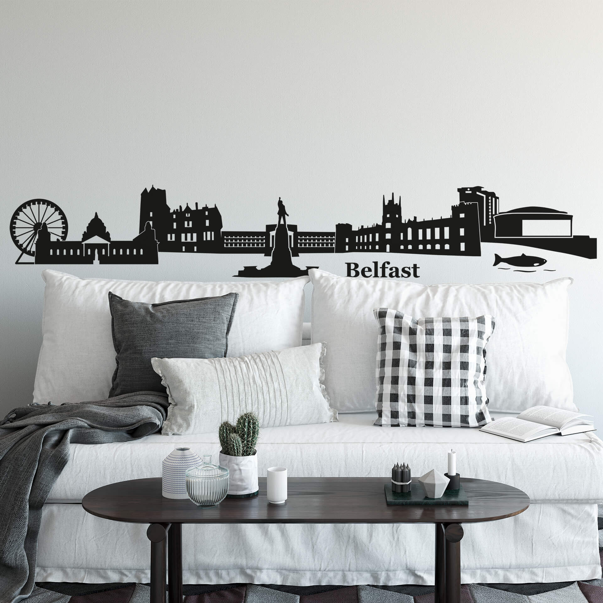 Wallsticker Belfast Skyline