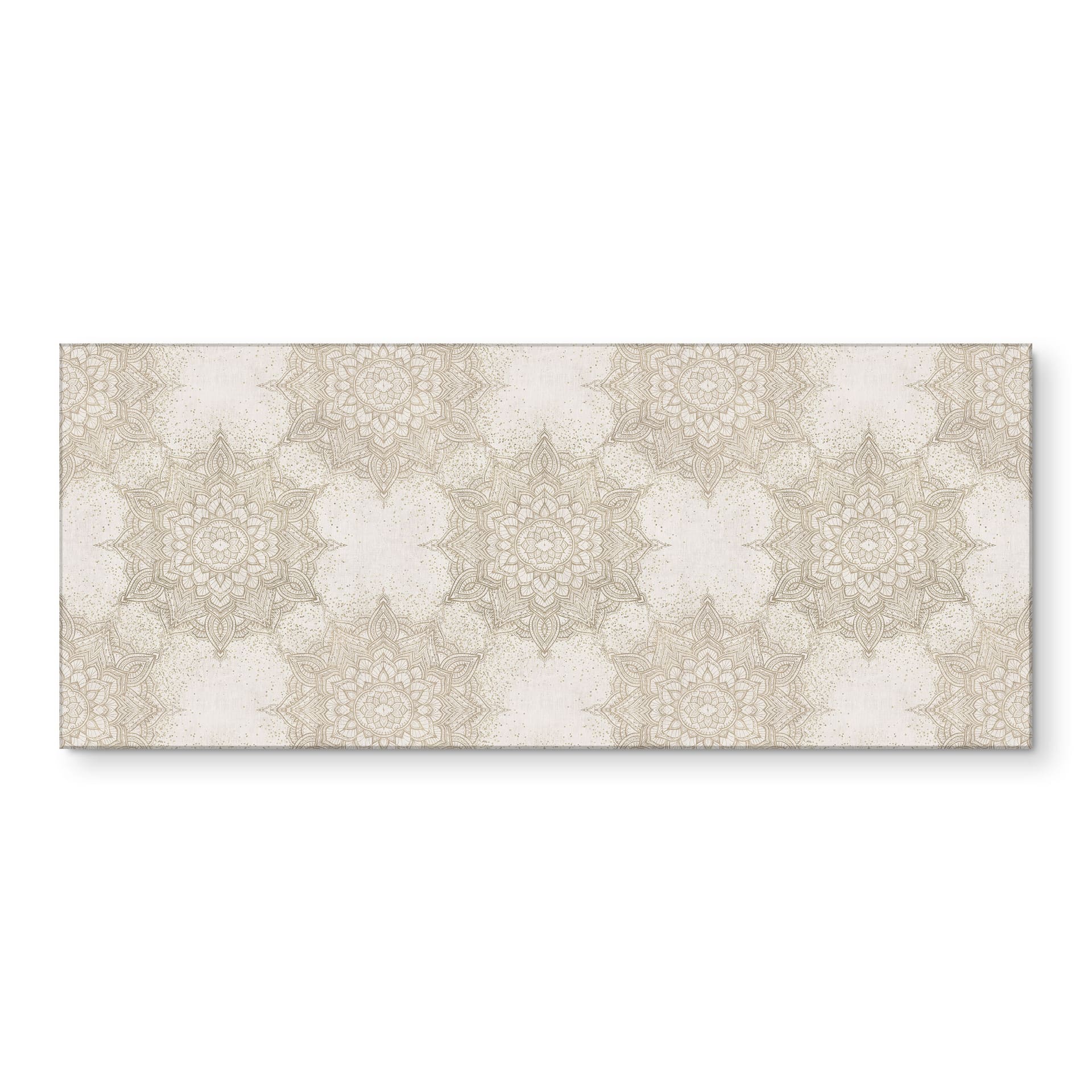 Stænkplade til køkken Elegant mandala i sandguld - Bloomery Decor
