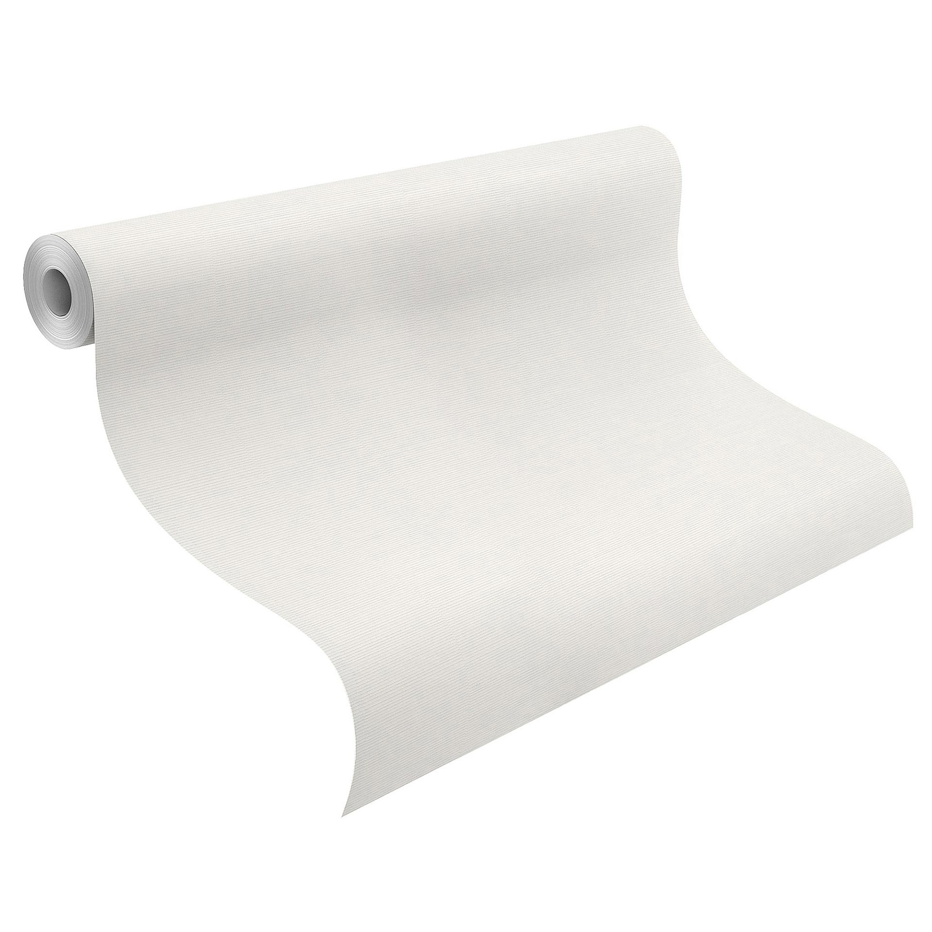 Effen behang, vliesbehang met structuur Bauhaus wit
