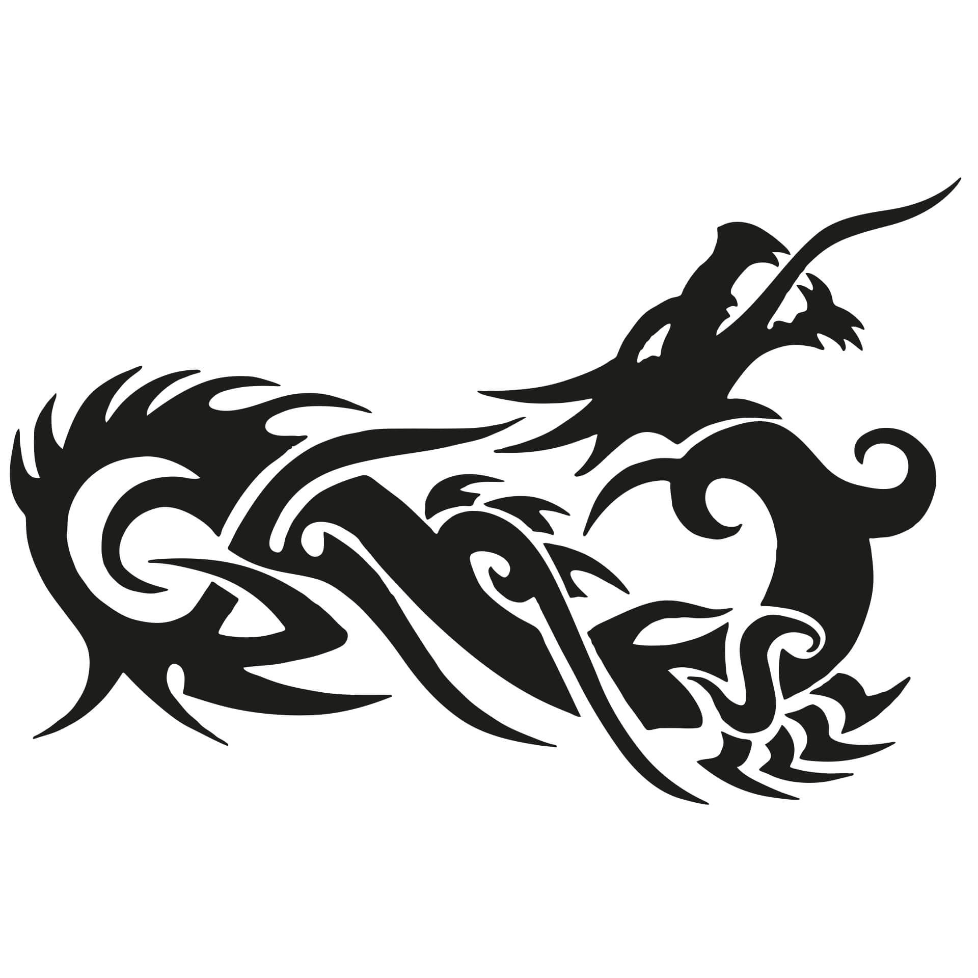 Wallsticker Kinesisk Drage