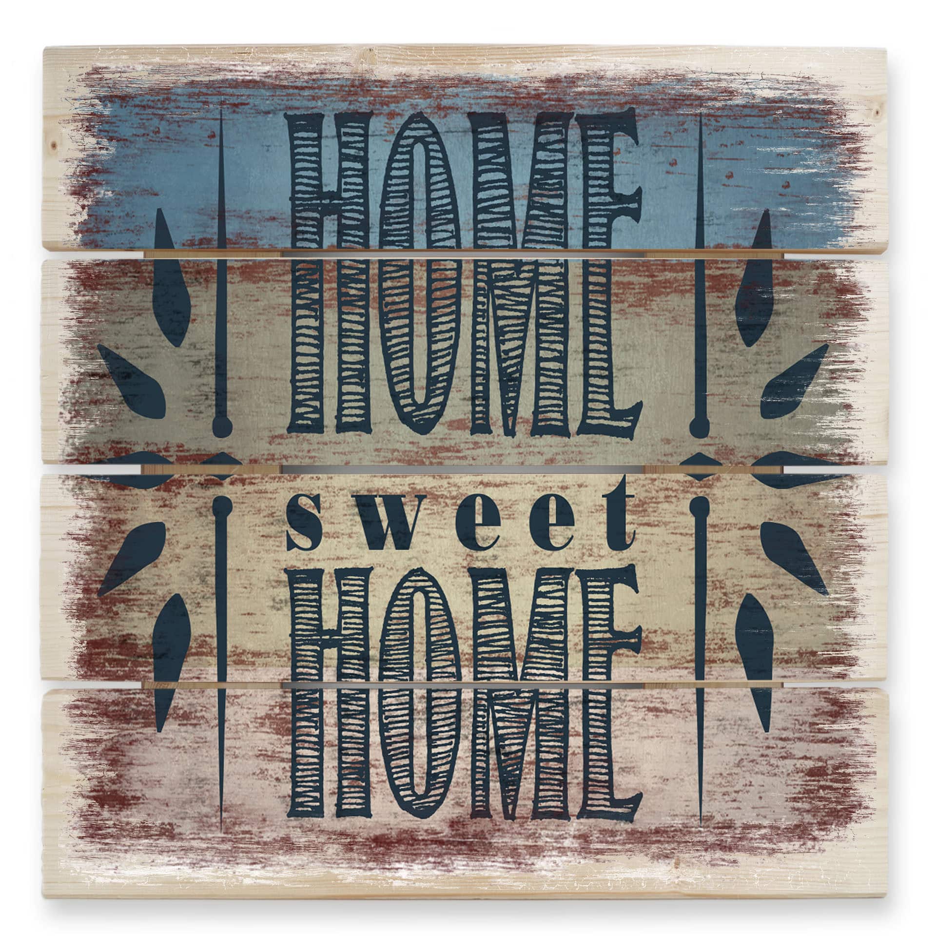 Obraz drewniany Home Sweet Home 1 - 40x41,5 cm