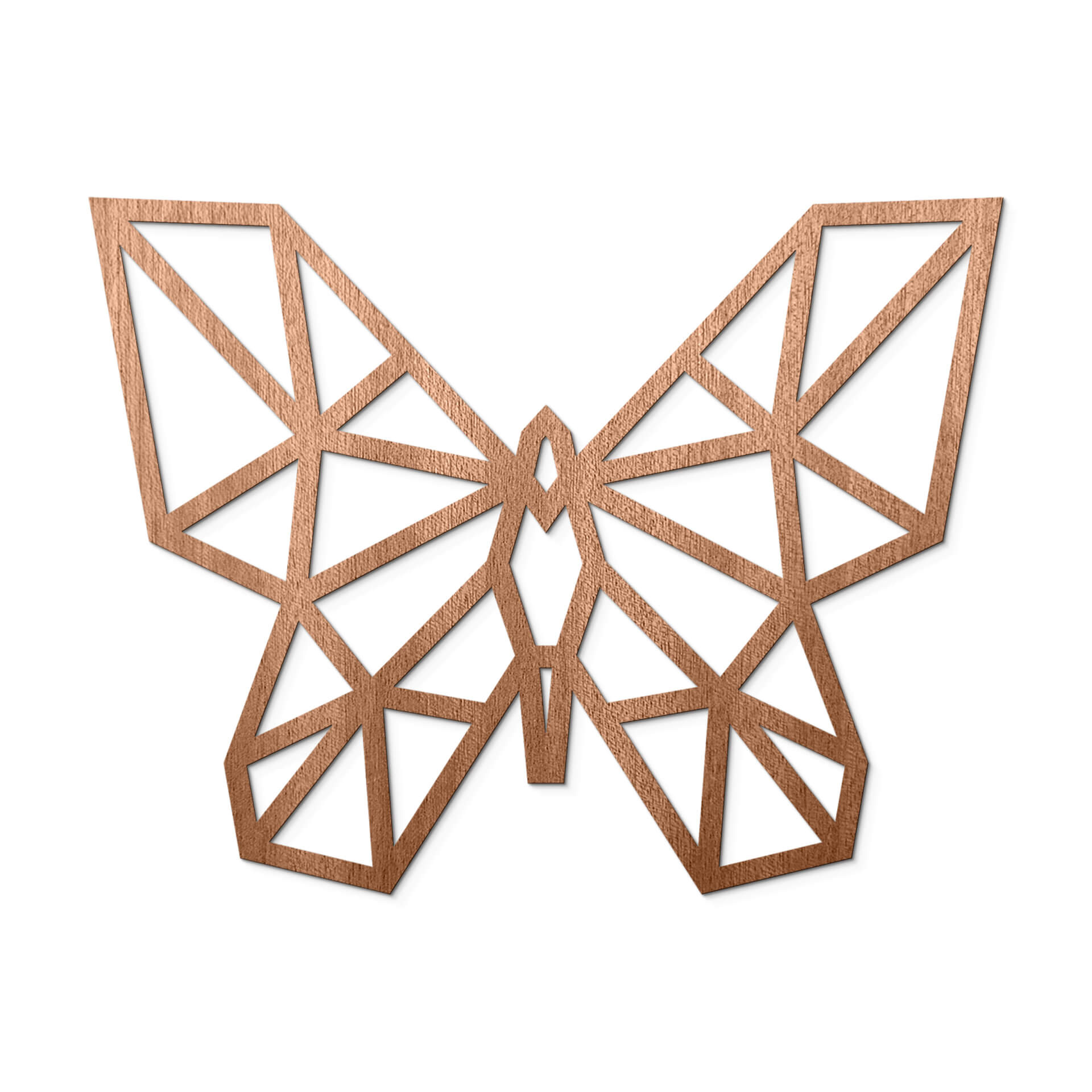 Drewno artystyczne mahoniowy motyl origami