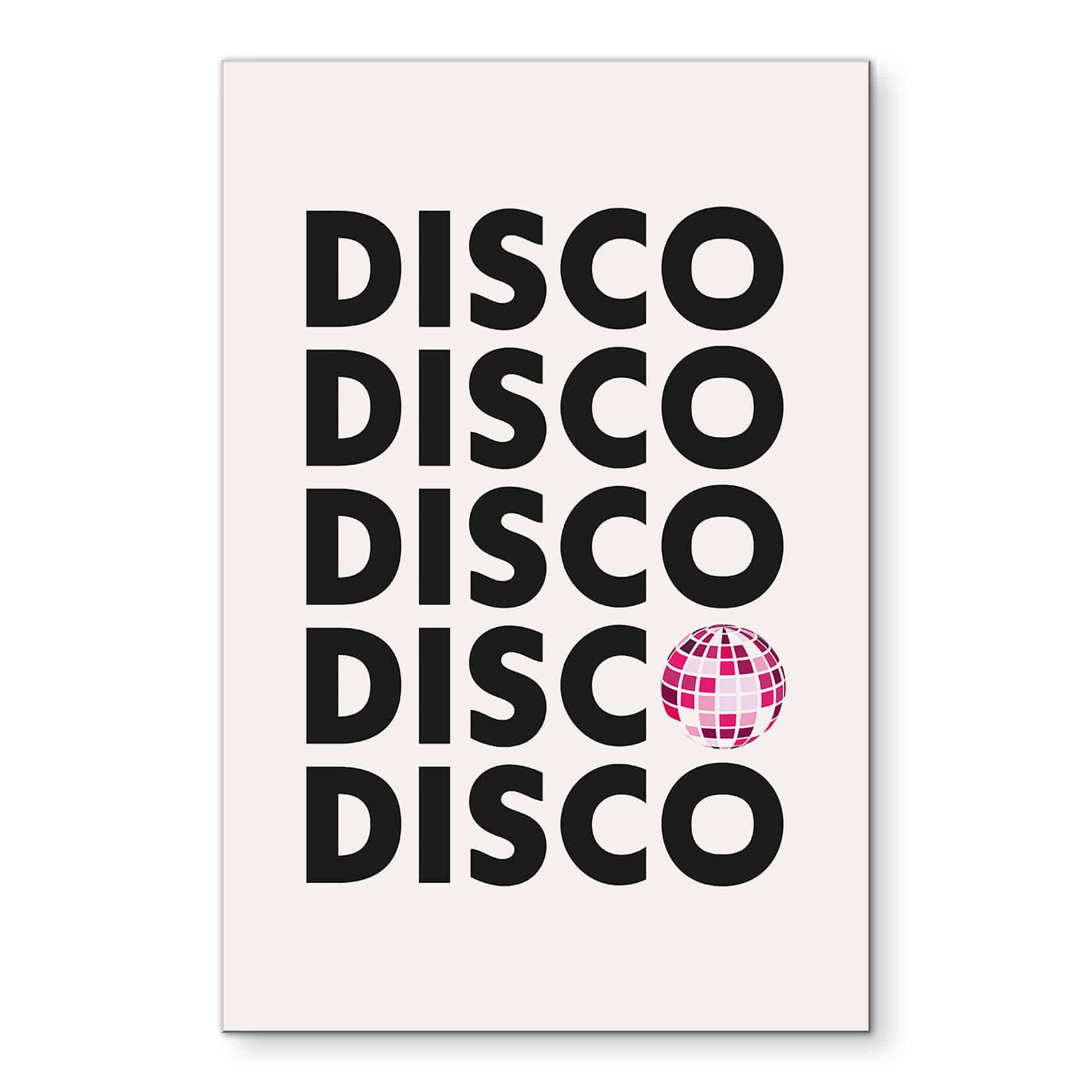 Wandbild Retro Disco Vibes Typografie - Kerr-Dineen - Alu-Dibond