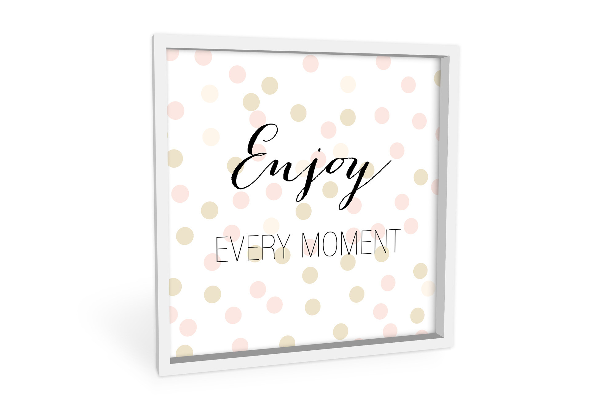 Wandbild Confetti & Cream - Enjoy every Moment