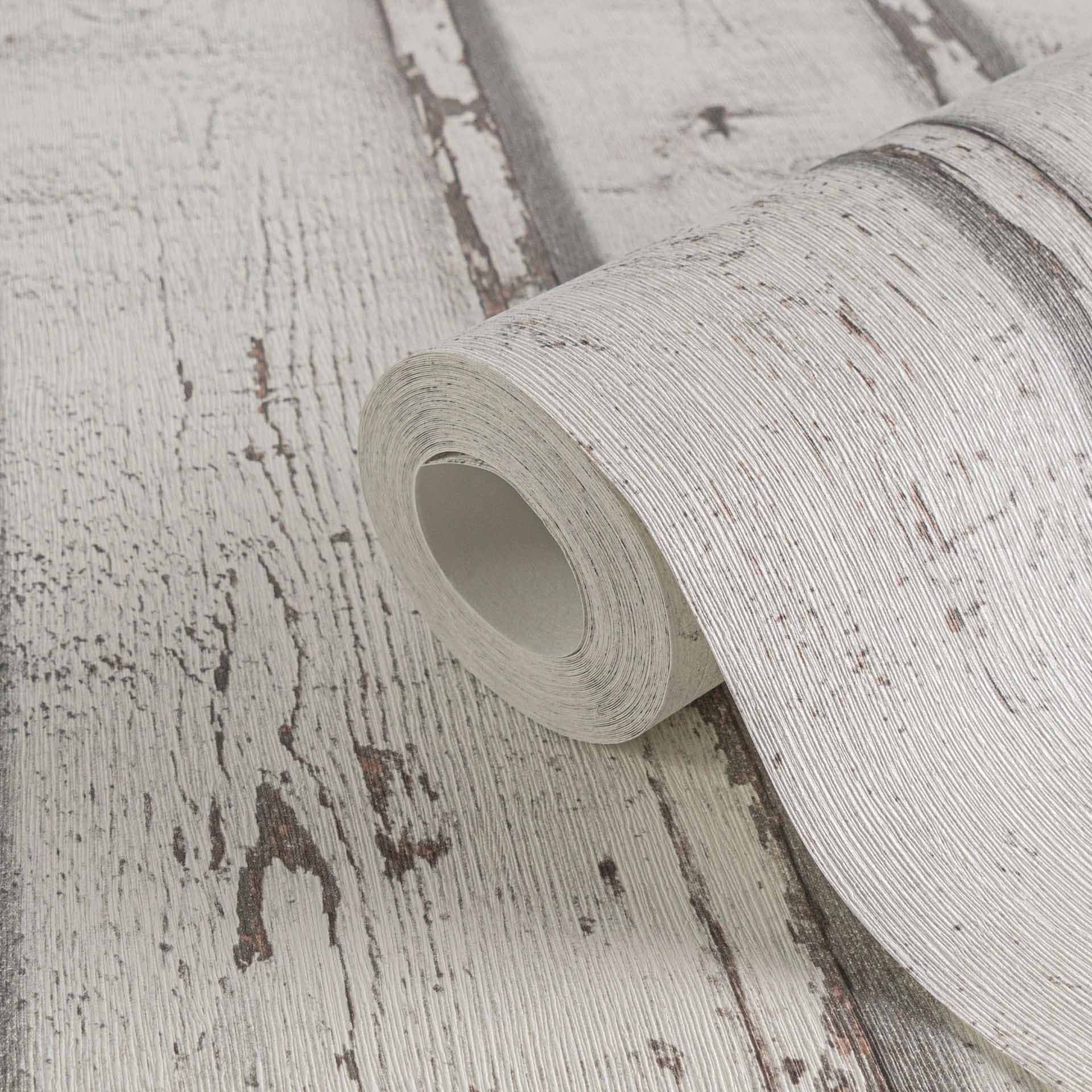 A.S. Création behang Best of Wood`n Stone 2nd Edition creme, grijs, wit