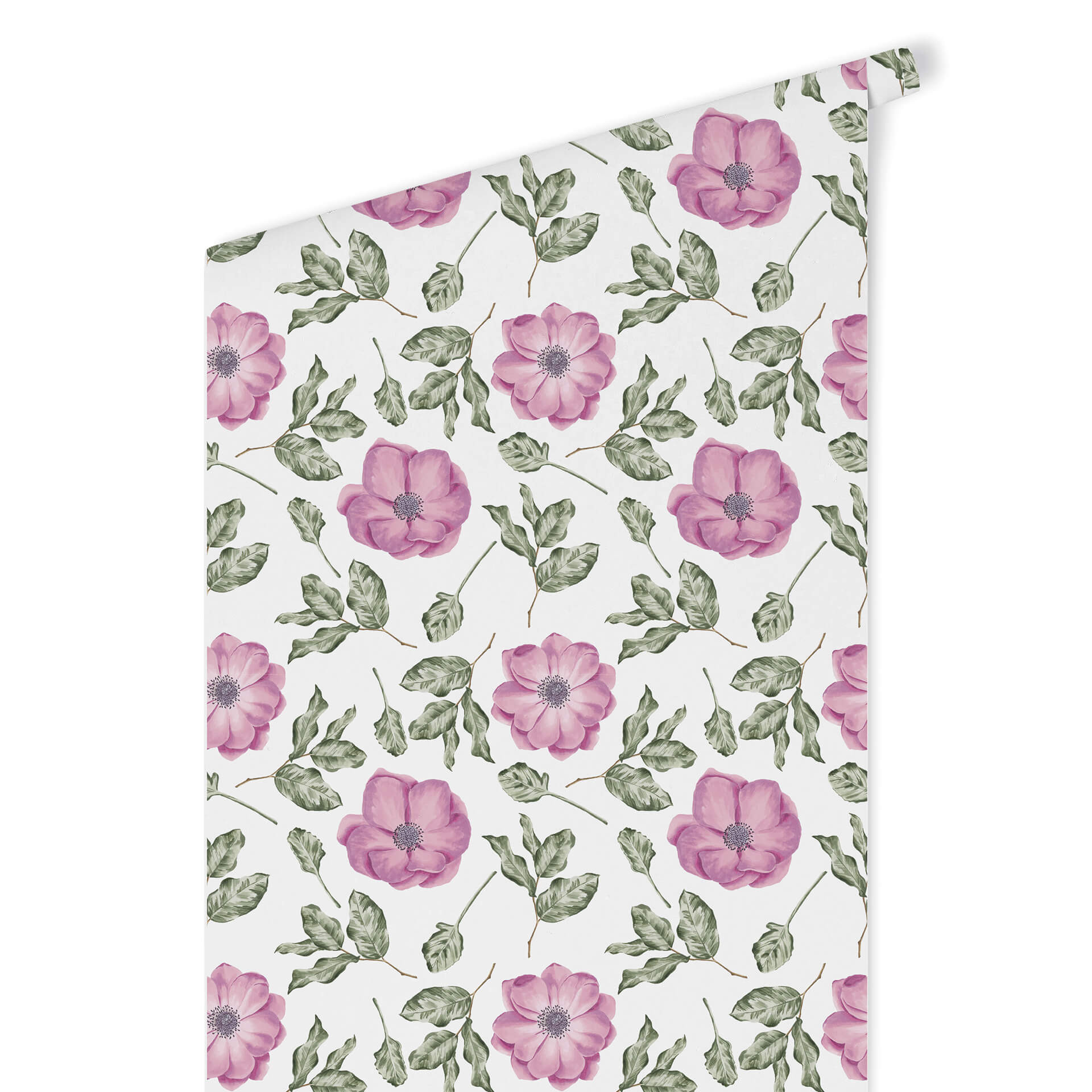 Patroonbehang – Aquarel Bloemen 05 – roze
