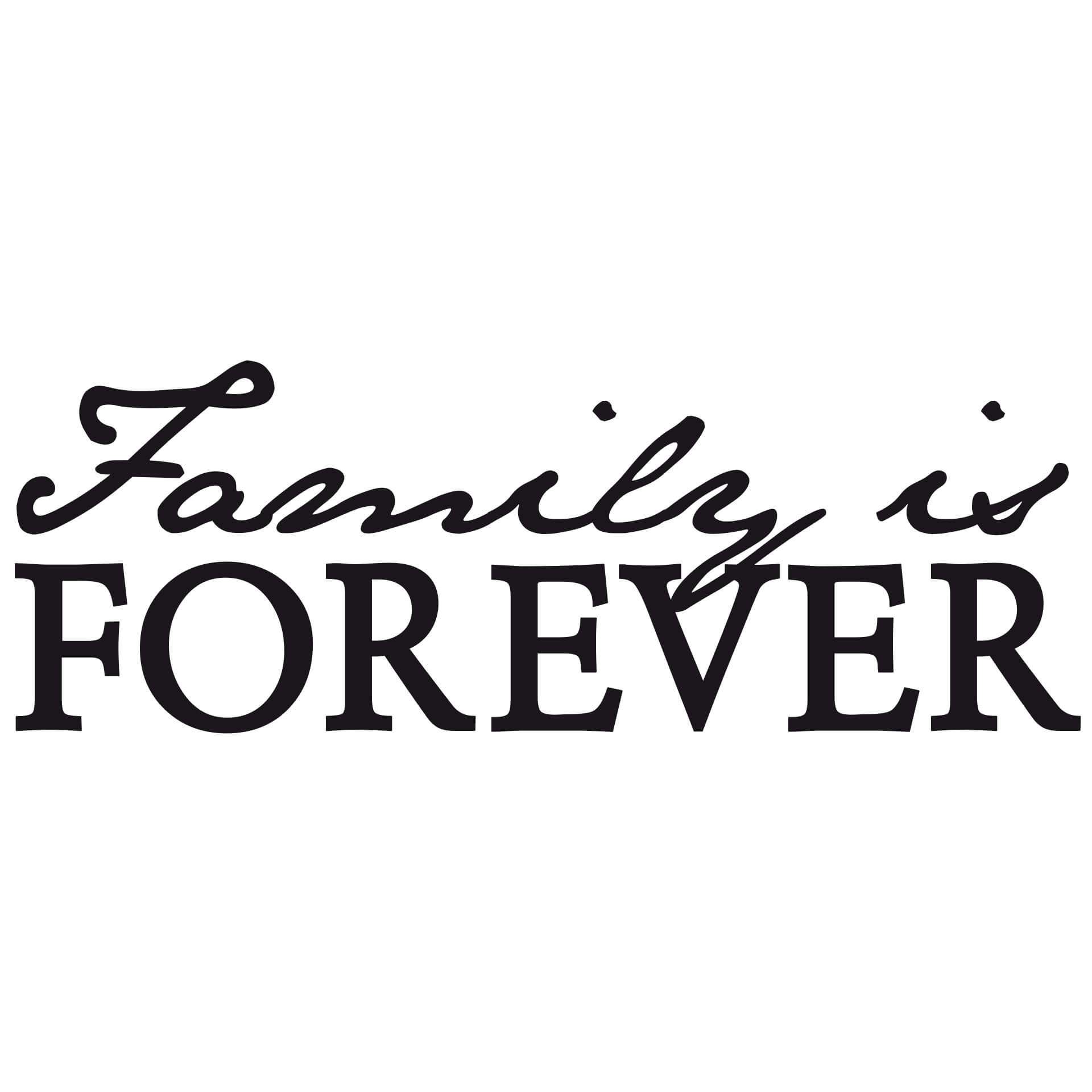 Wallsticker -  Family is forever