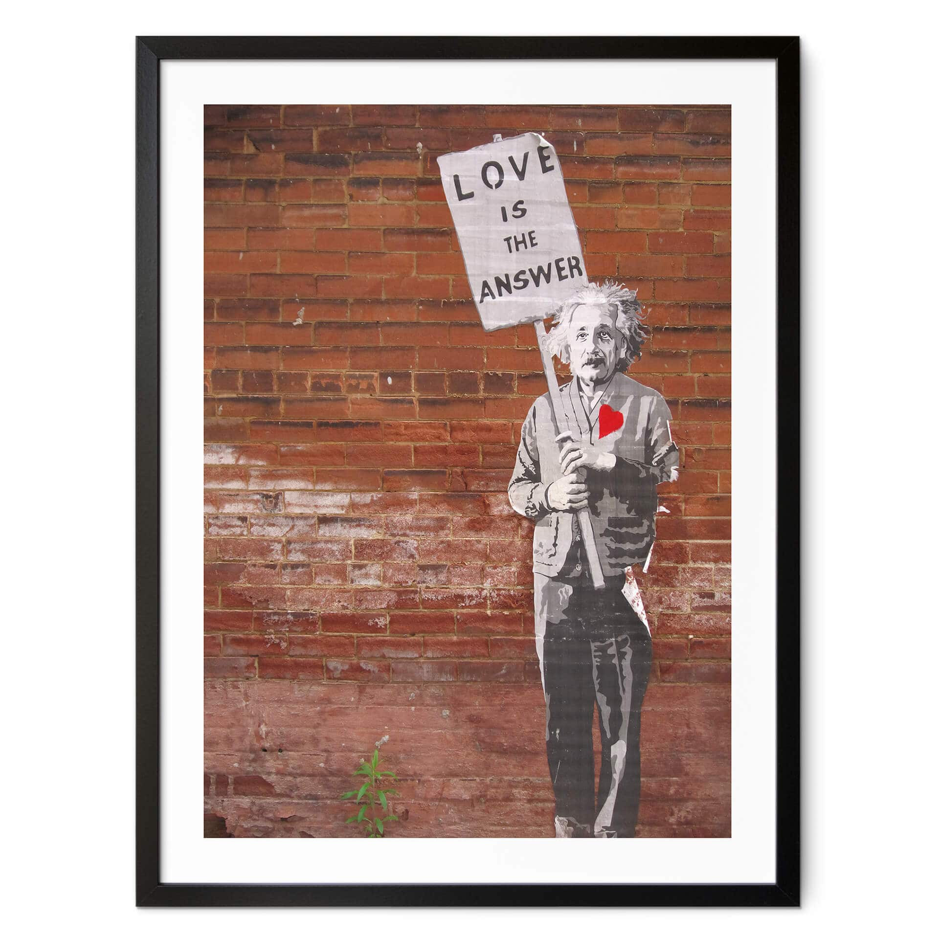 Plakat Banksy - Miłość jest odpowiedzią