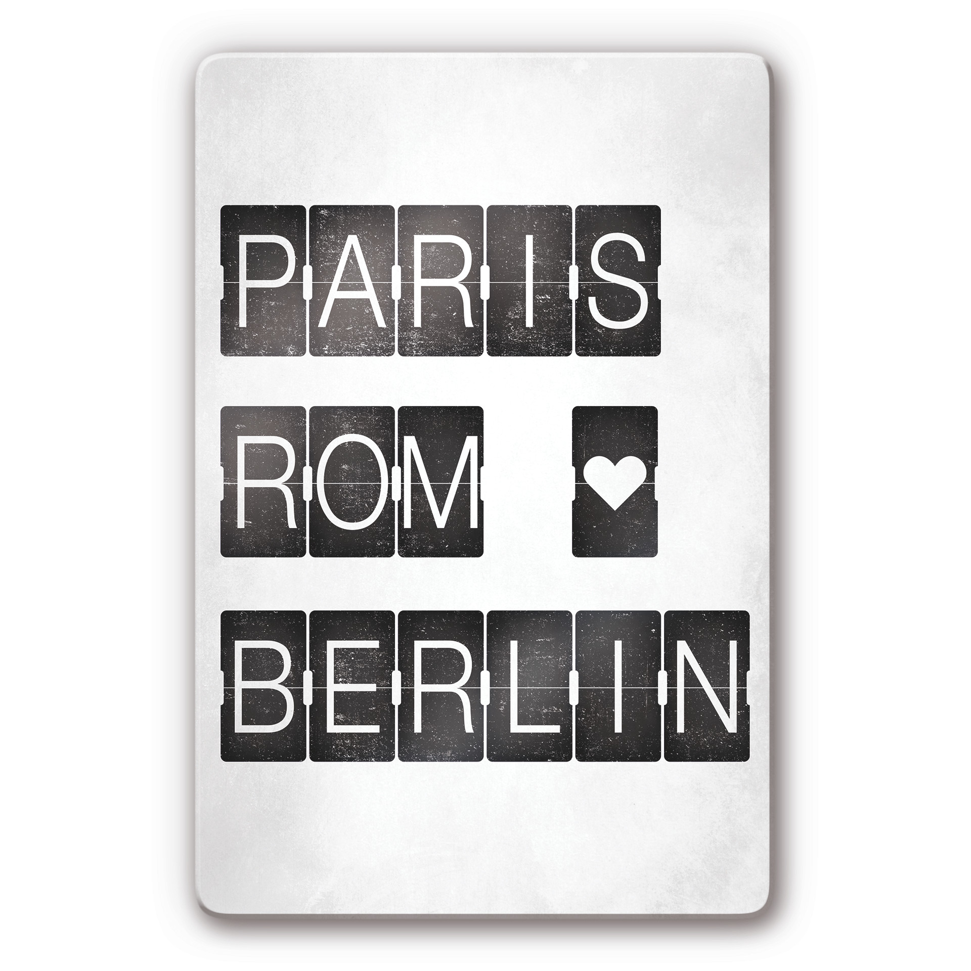 Stampa su vetro Paris-Rom-Berlin
