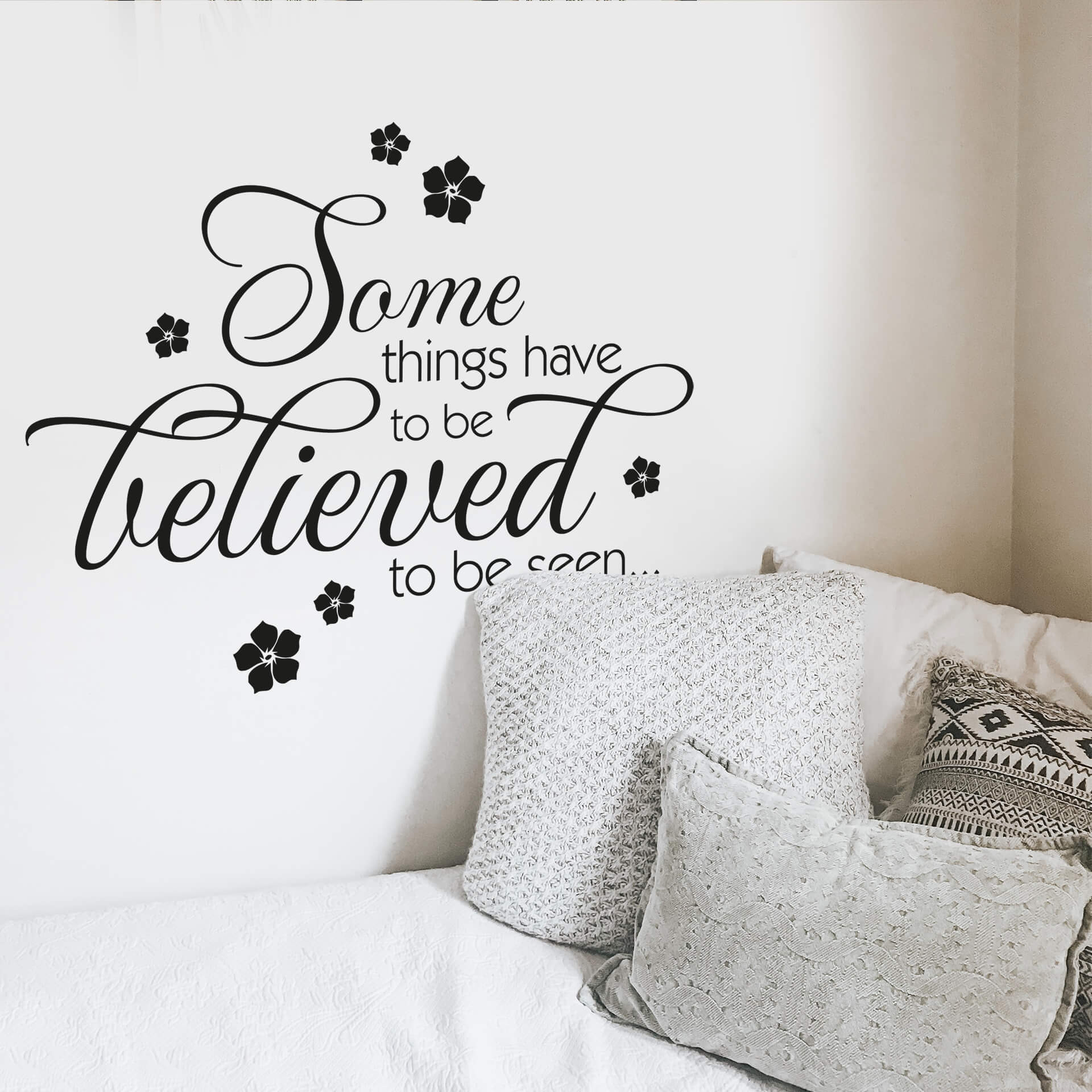 Wallsticker Som things have to be..