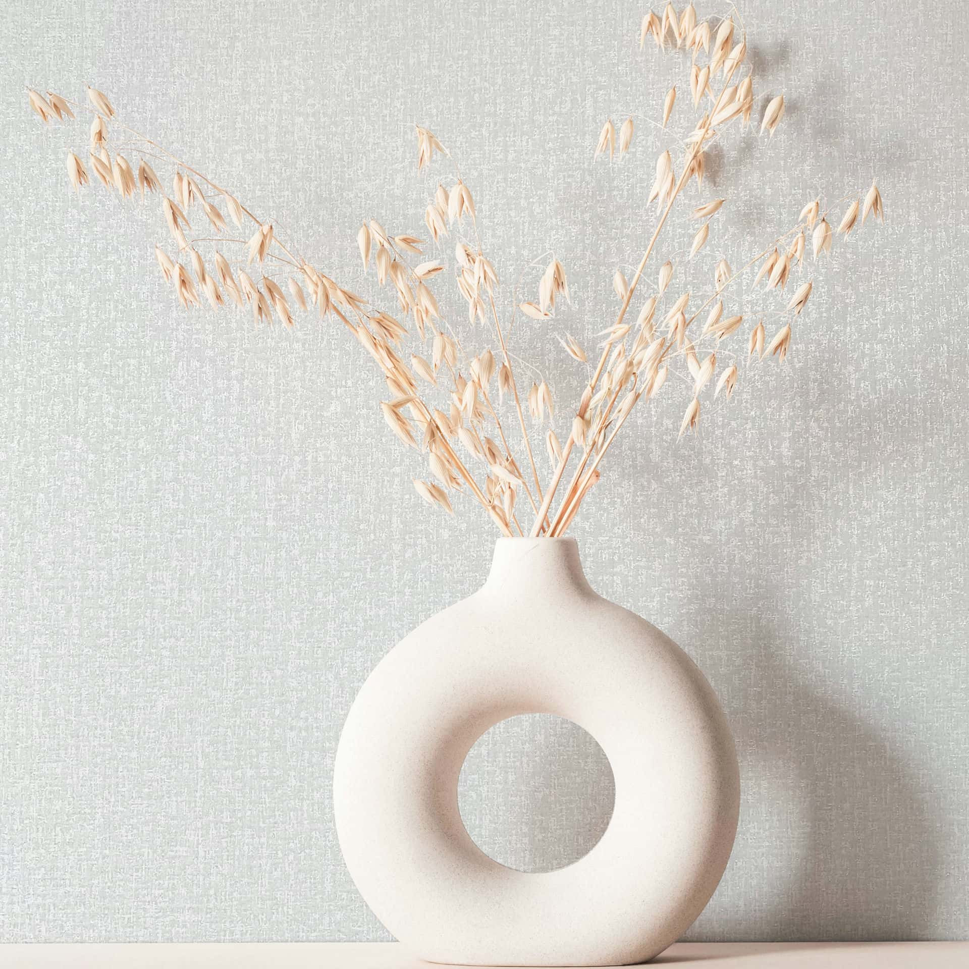 Vliesbehang textiel look effen modern in wit