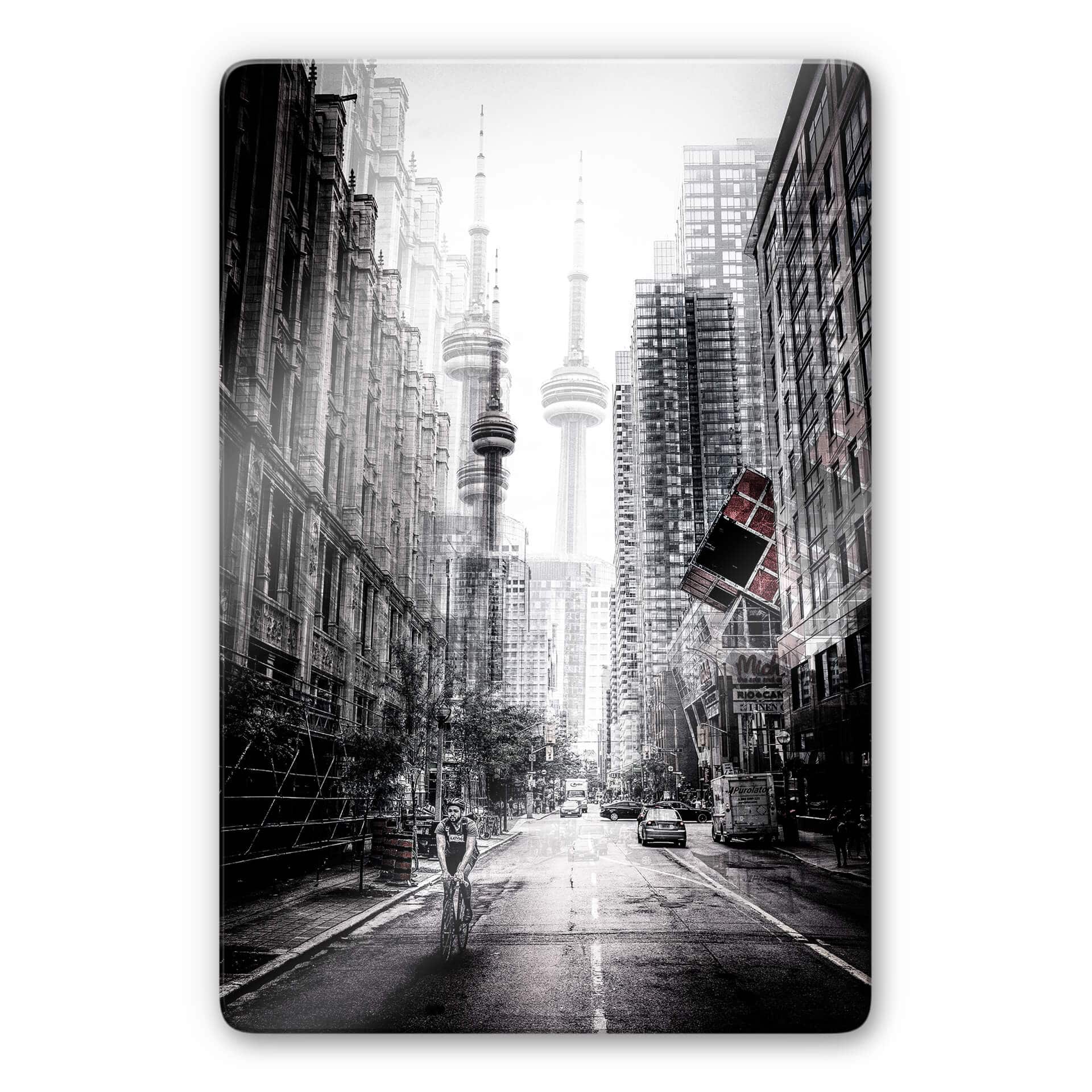 Glasschilderij Chiriaco - Streets of Toronto