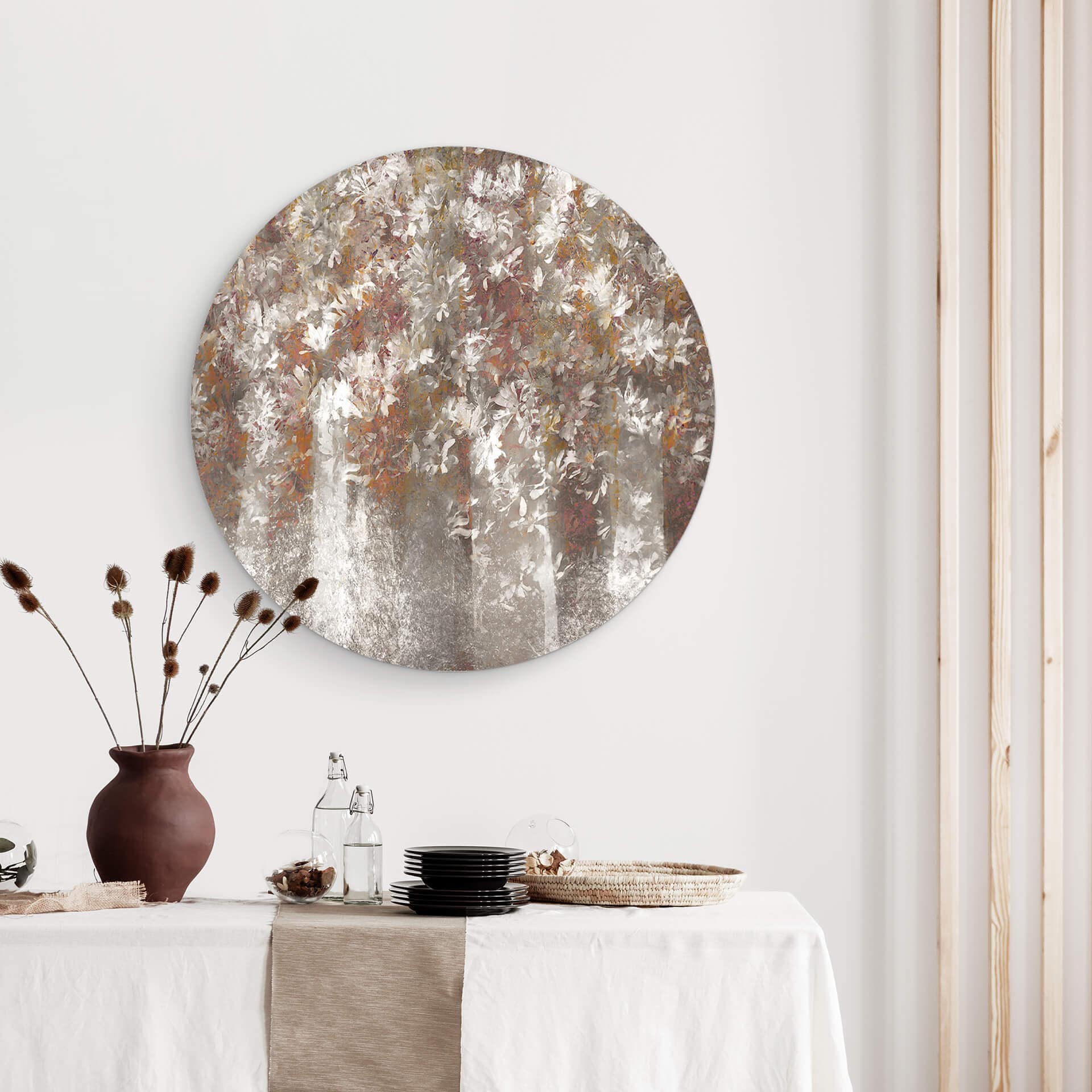 Tableau sur alu-Dibond Talen - Magnolias - Rond