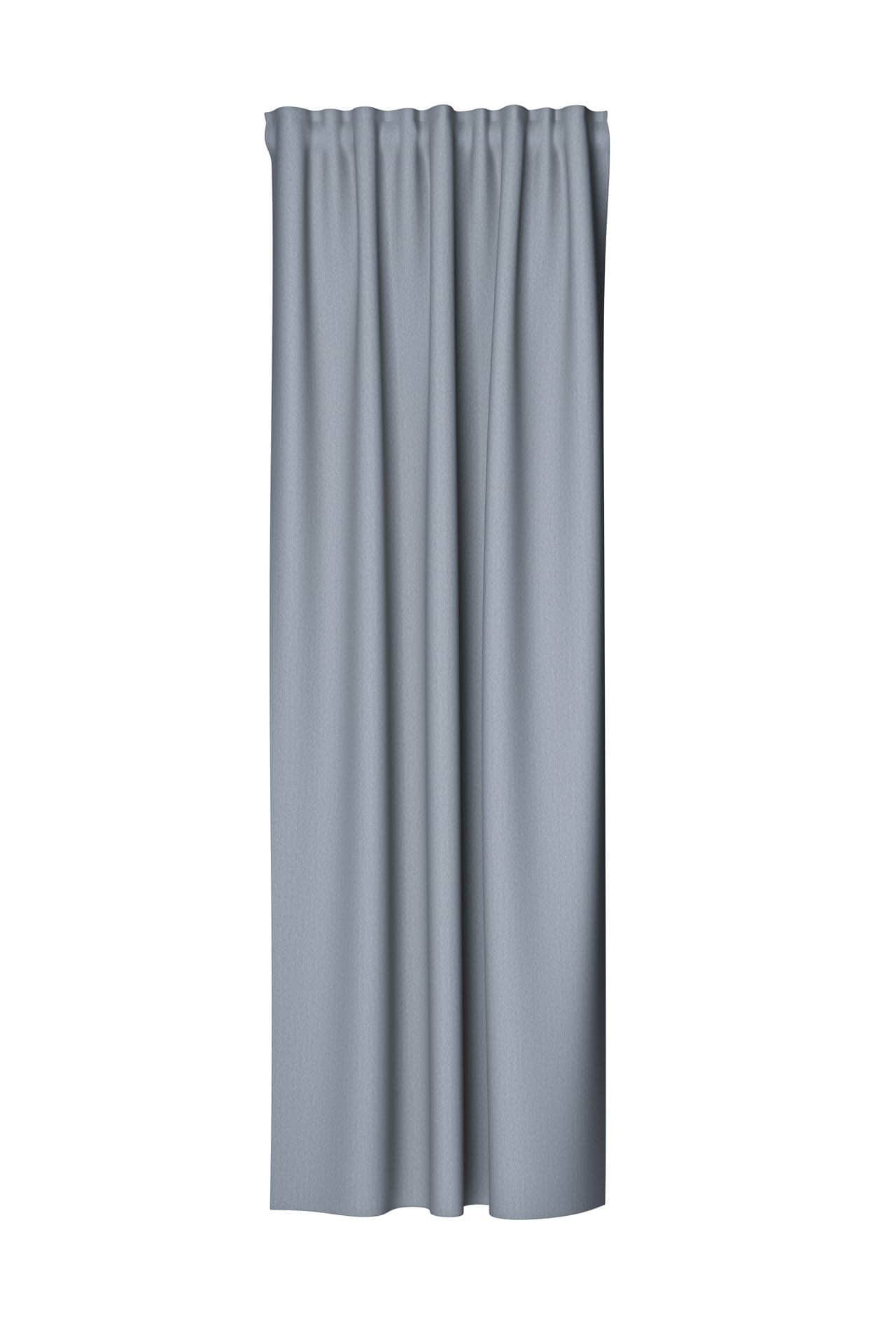 Homing Vorhang Galdin mit verdeckten Schlaufen grau -  2,45x1,40 m
