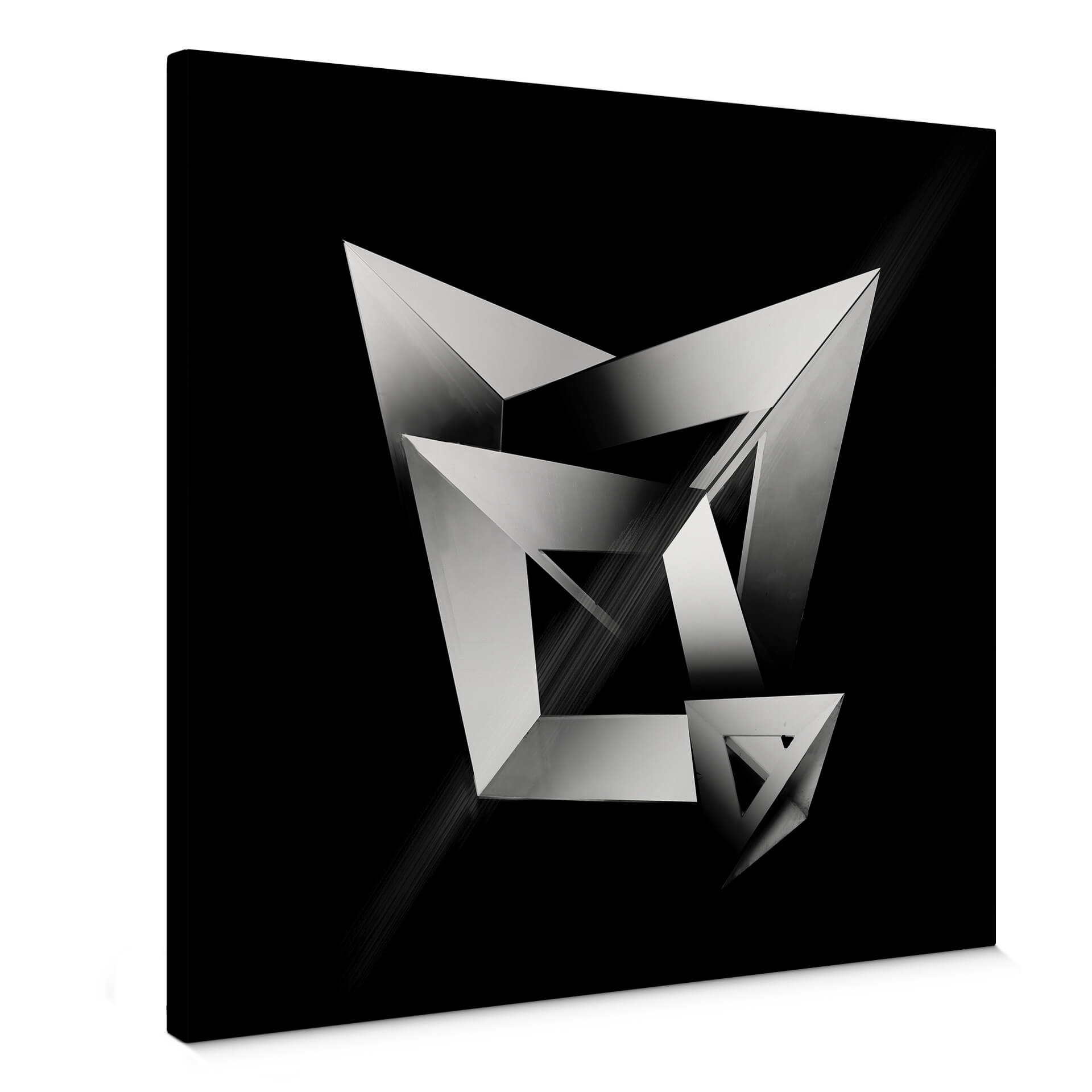 Obraz na płótnie Gong - Geometryczne kształty 3D - Kwadrat