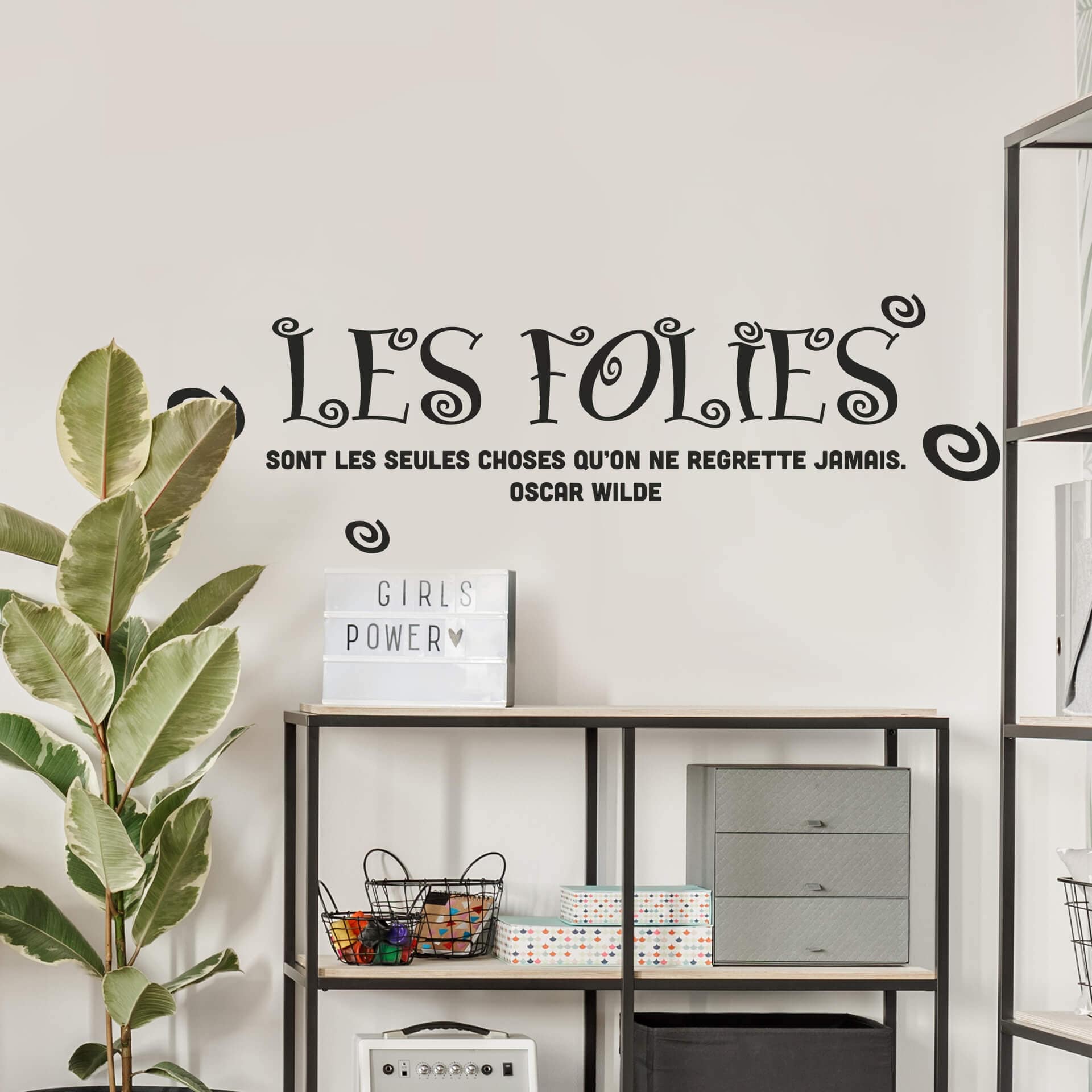 Wandtattoo Les folies...