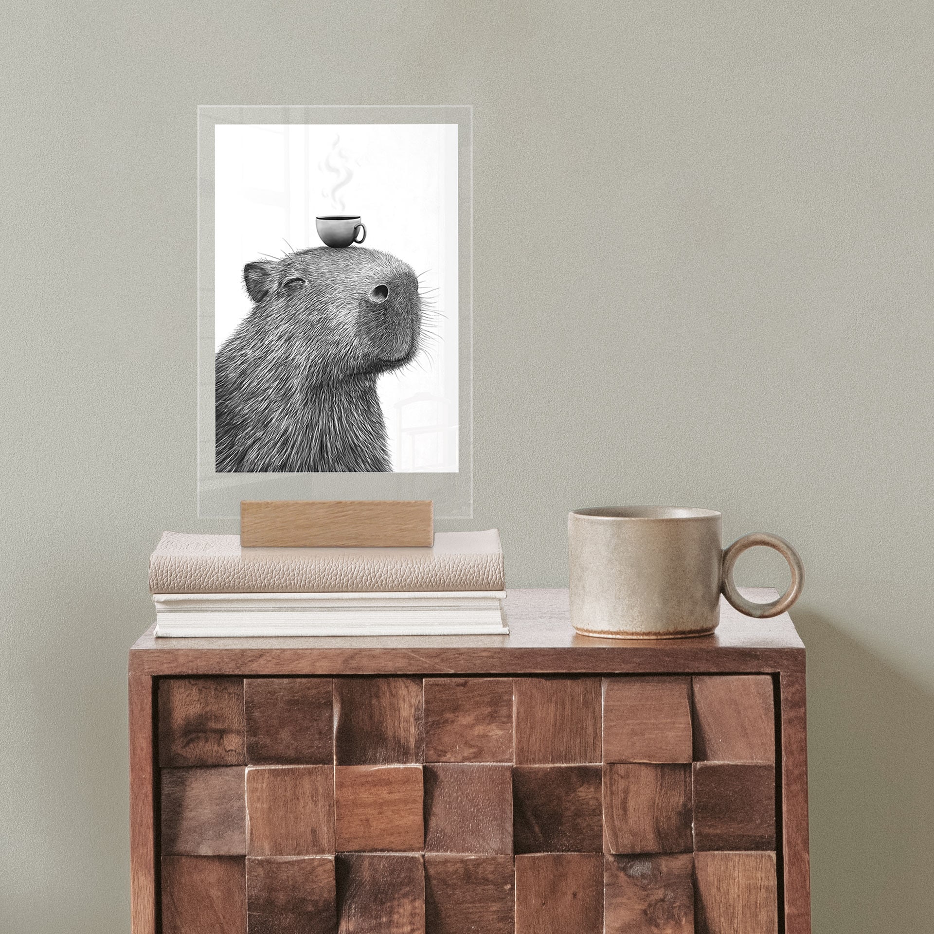 Bordopsats Capybara Morgen Kaffe - Korenkova