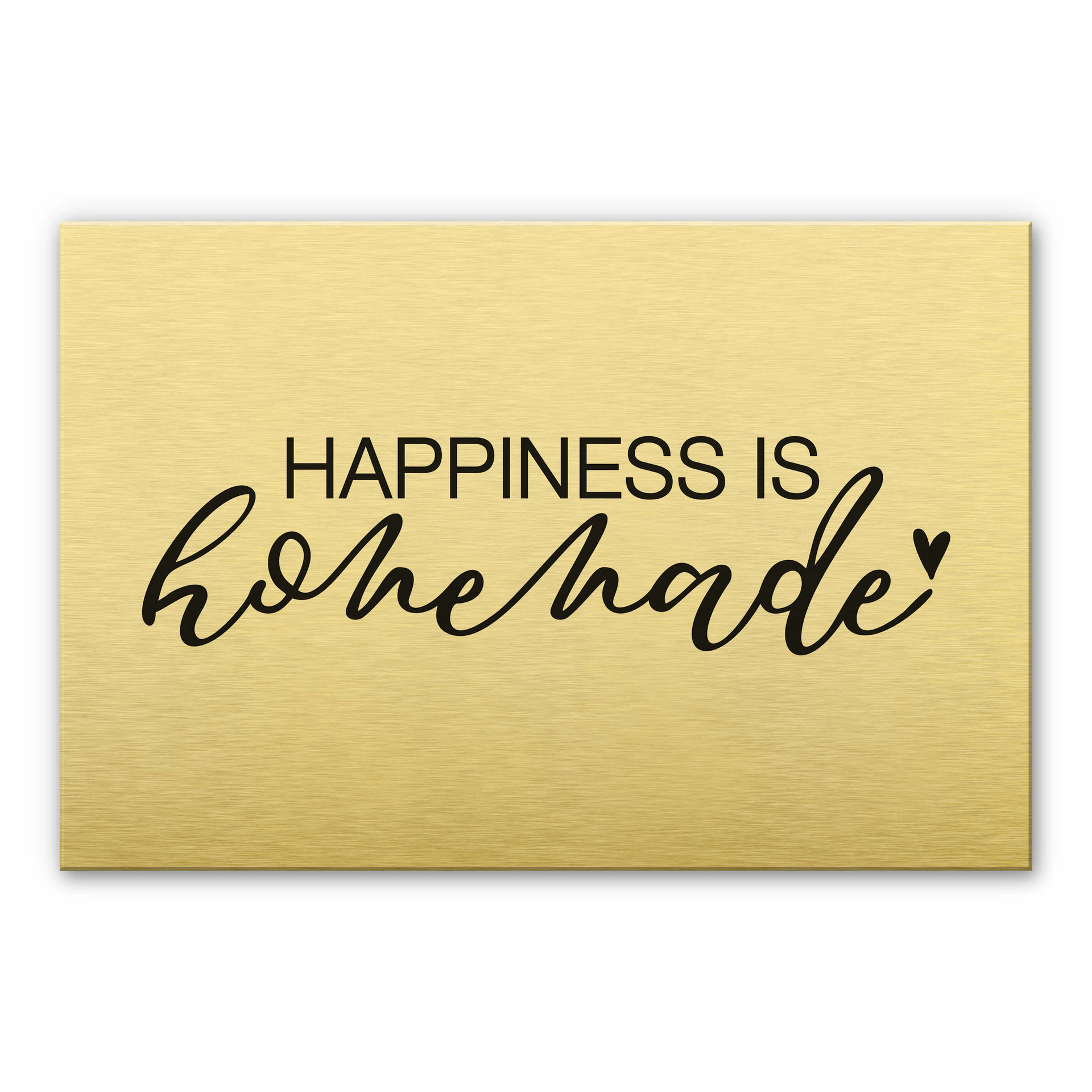 Stænkplade - Happiness is homemade - AluDibond
