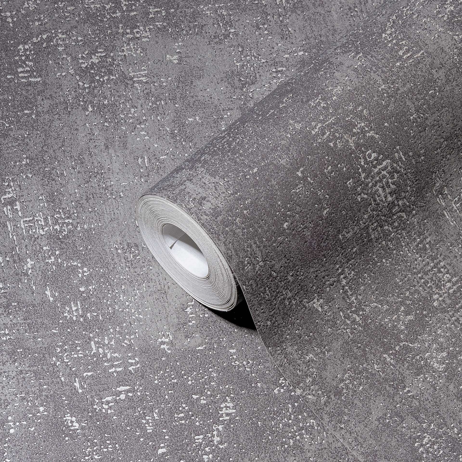 A.S. Création Vliesbehang The BOS - Battle of Style Structuurbehang Grijs, Zilver