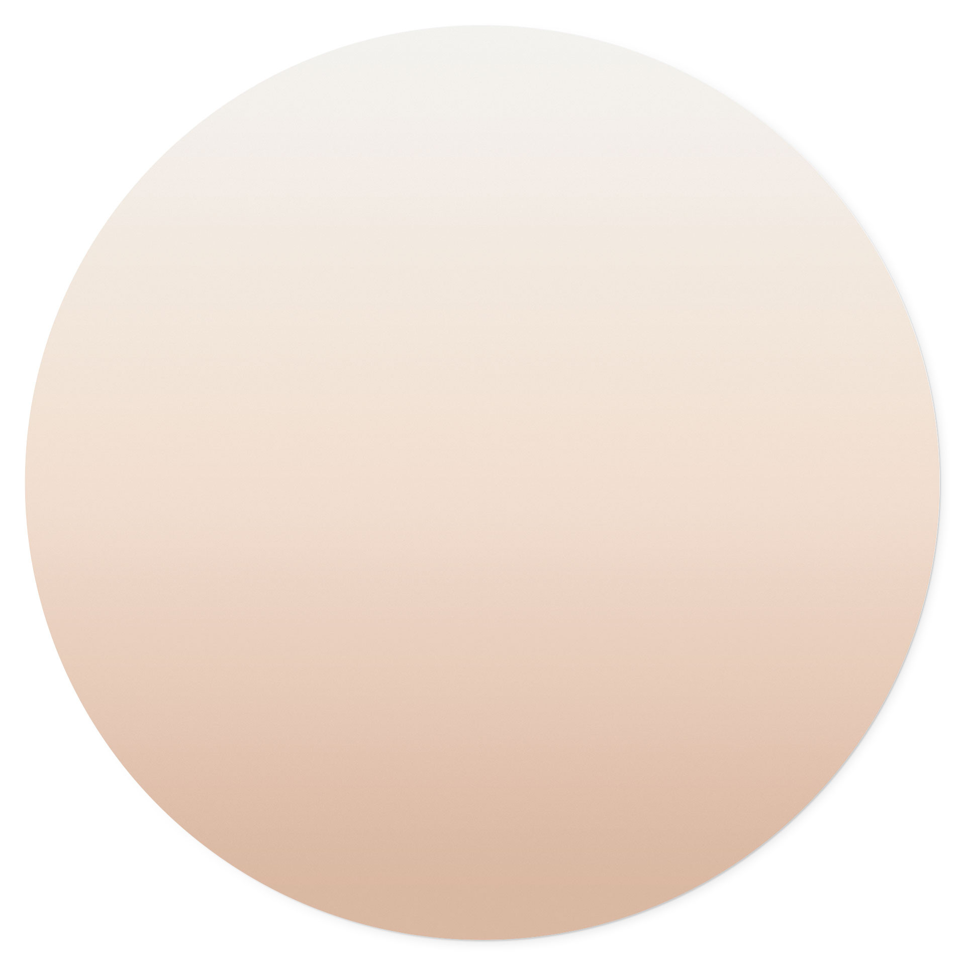Naklejka na ścianę Ombre - Cappuccino - Okrągła