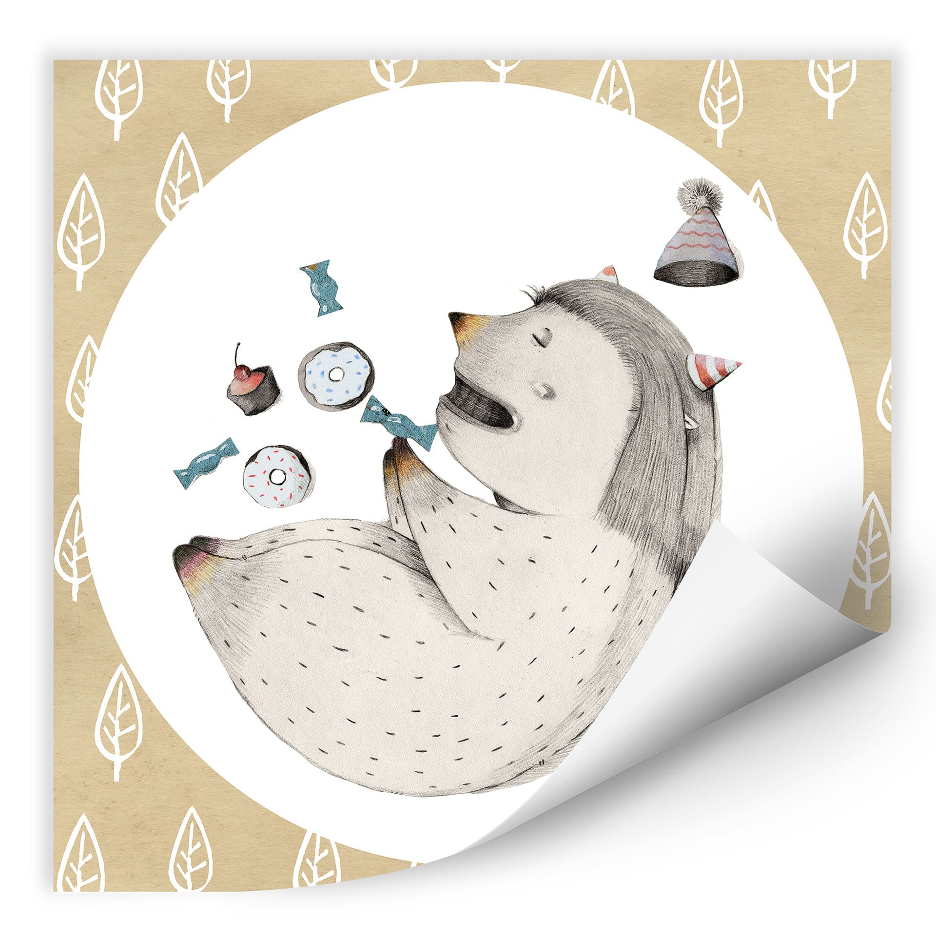 Wallprint Loske - Schlafendes Monster