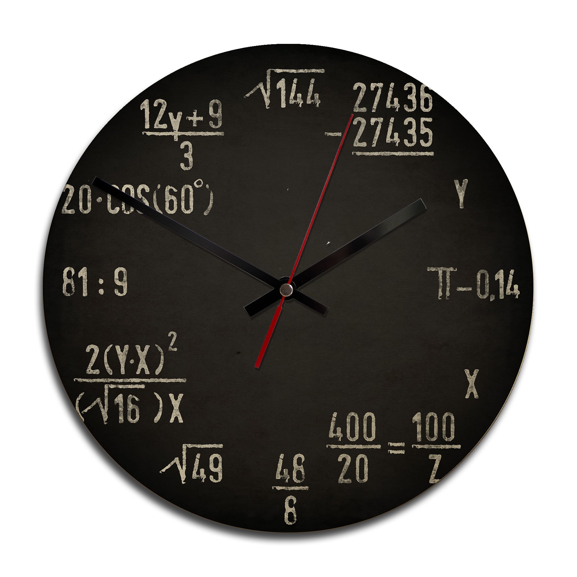 Horloge murale en bois - Formules