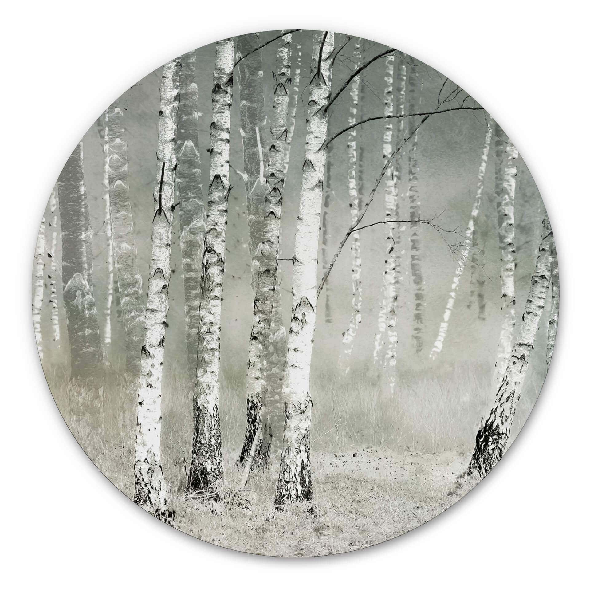 Tableau sur alu-Dibond Talen - Repos matinal - Rond