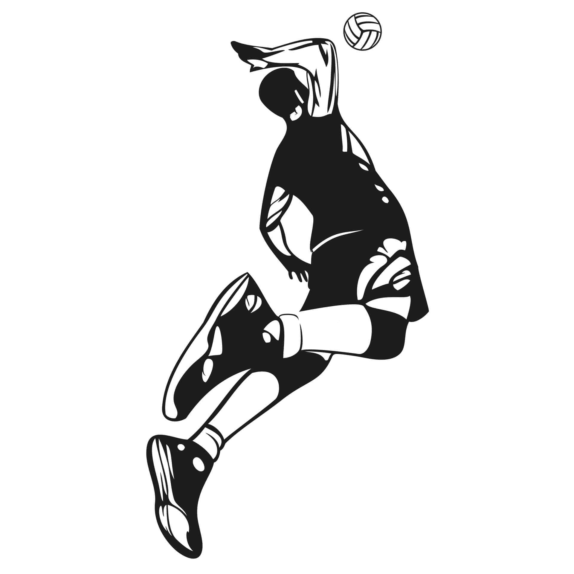 Sticker mural - Volley-ball