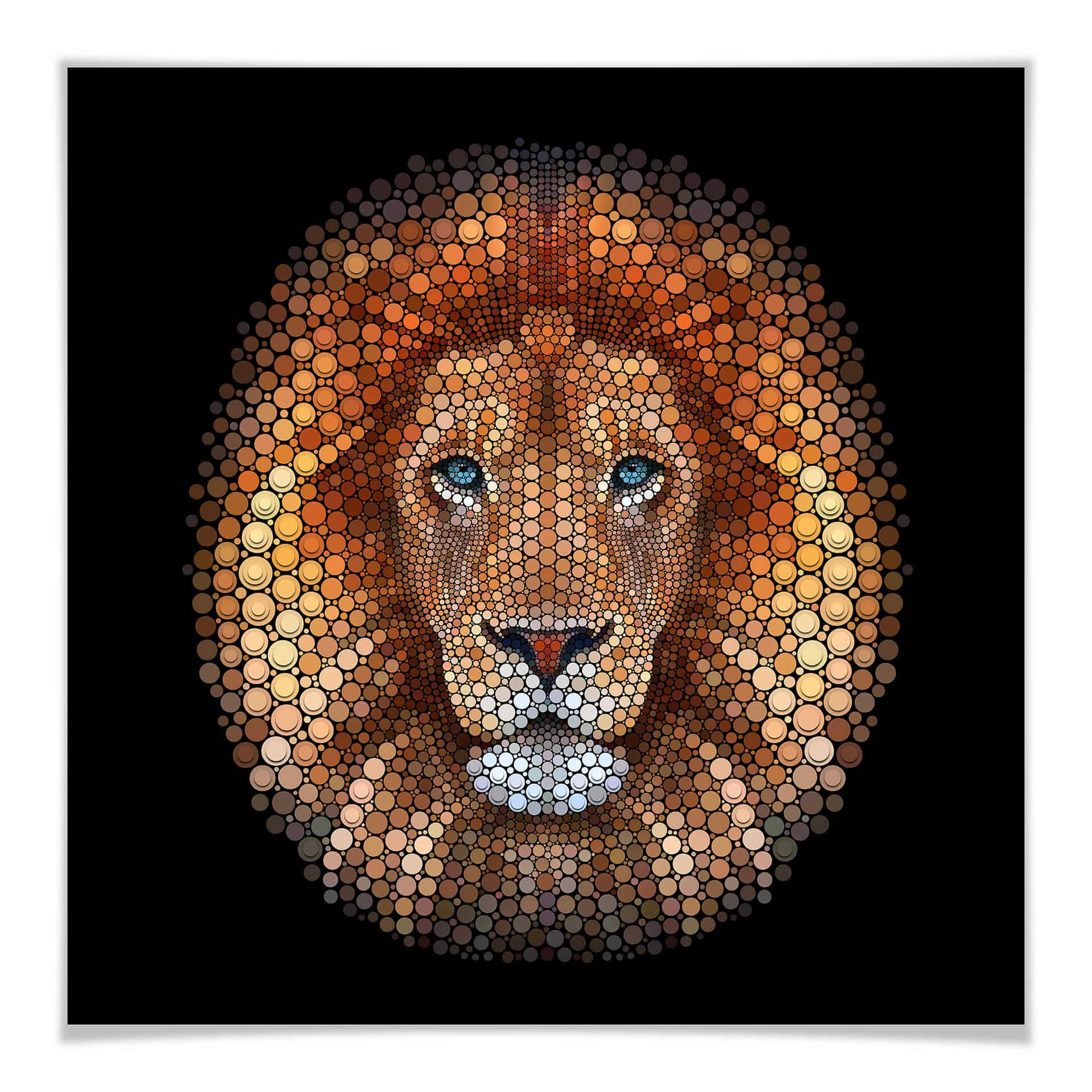 Plakat Ben Heine - Circlism: Lion