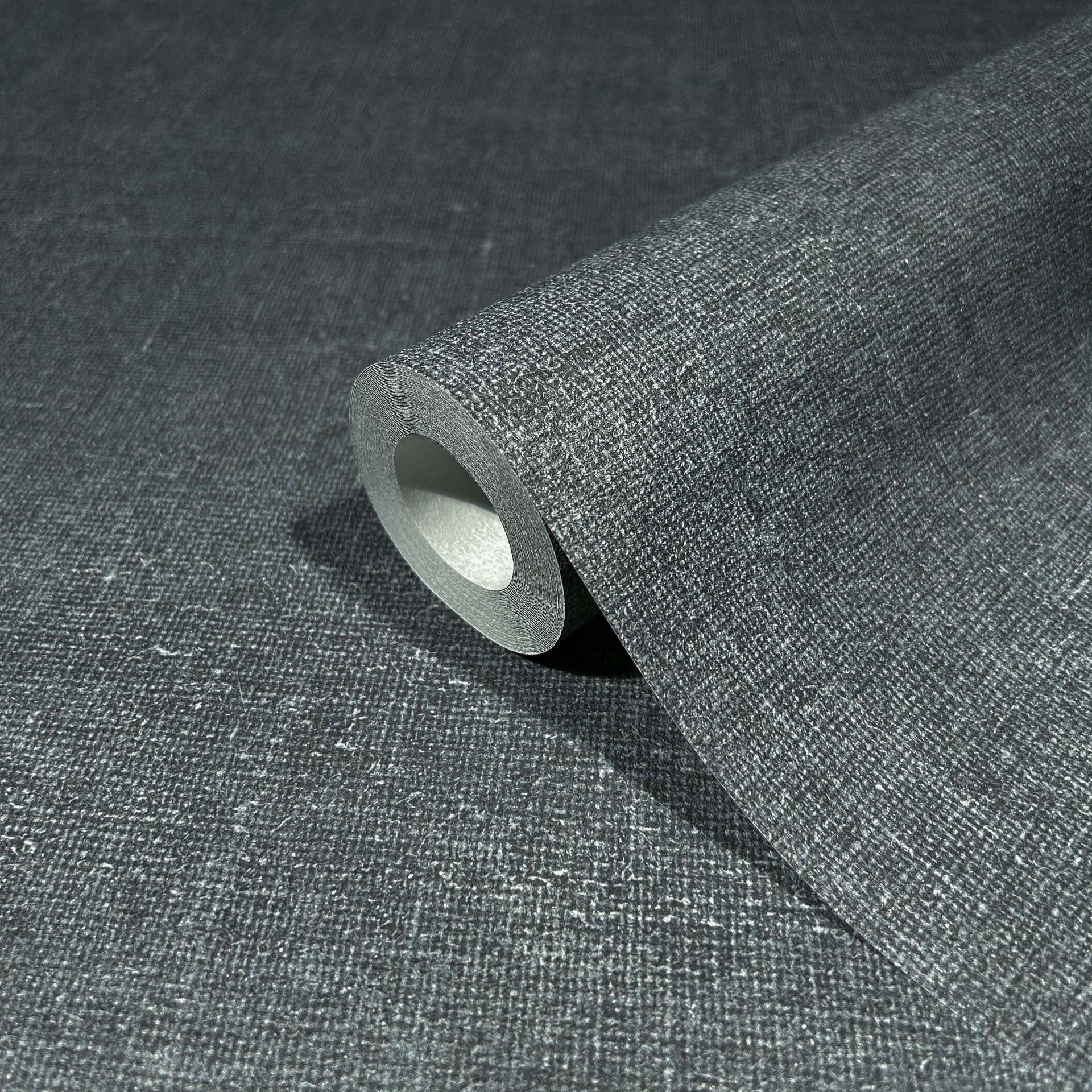 Vliesbehang modern structuur effen grijs uni