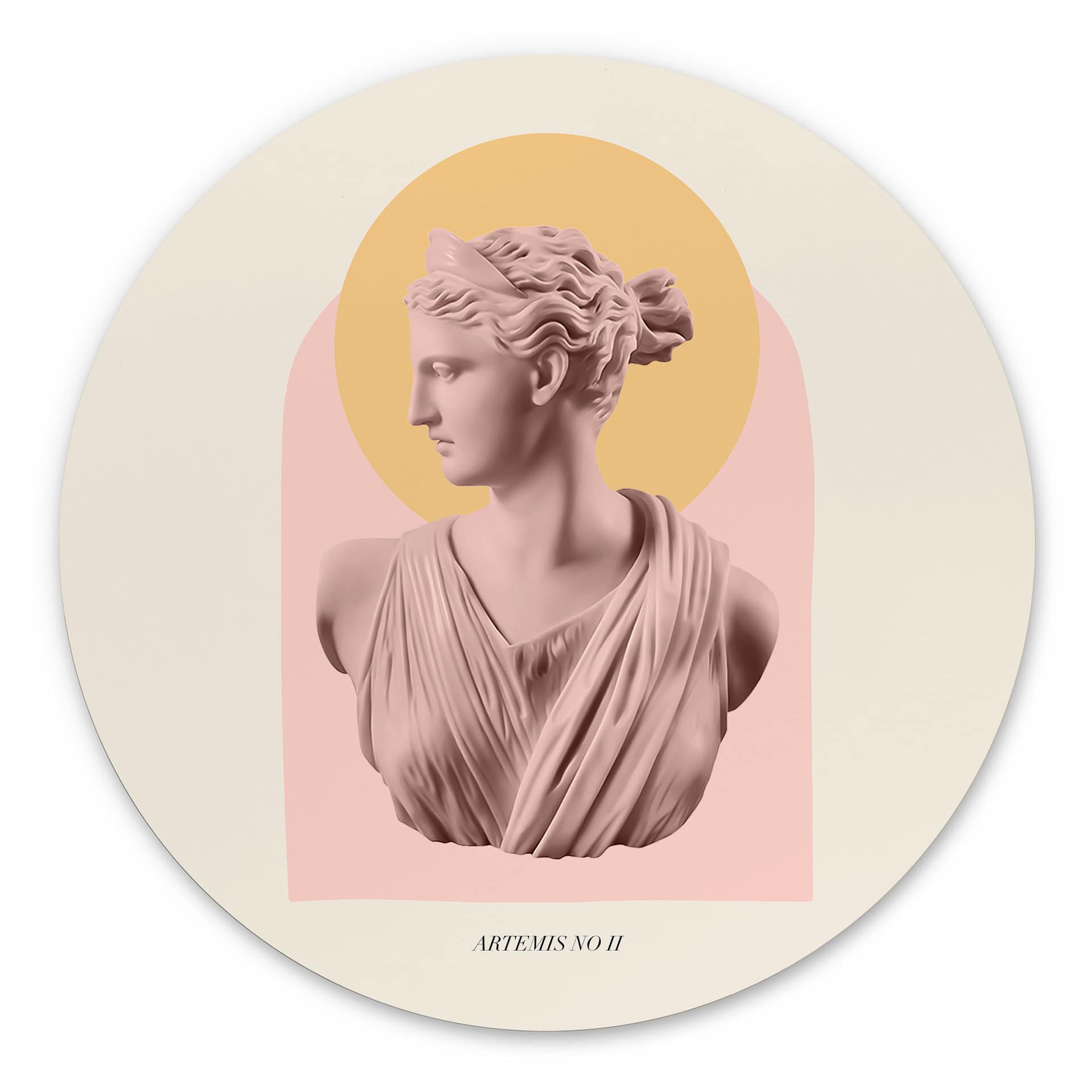vægdekoration Statue af gudinden Artemis - Grace Digital Art – print på aluminium