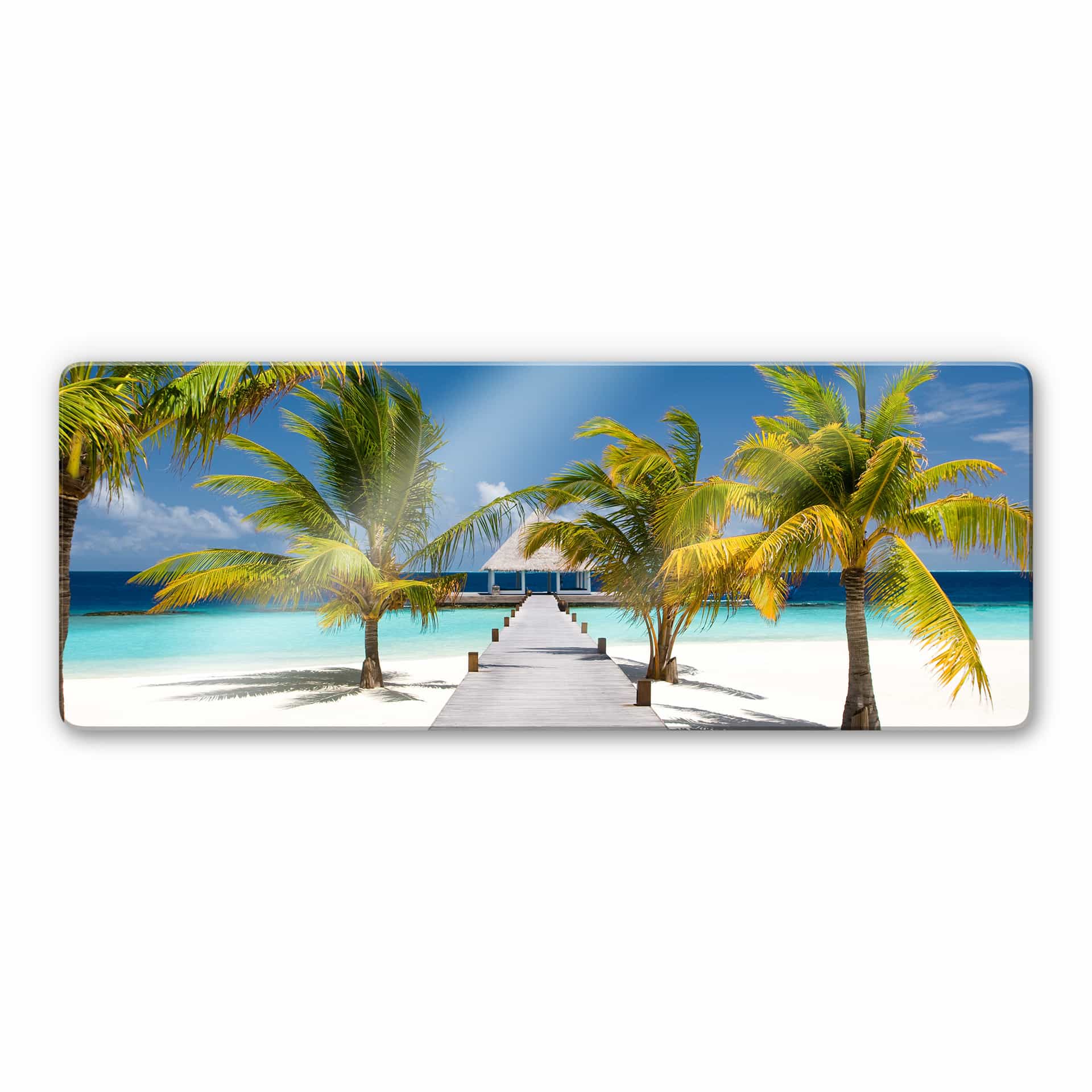 Glasbild Der Weg ins Paradies - Panorama