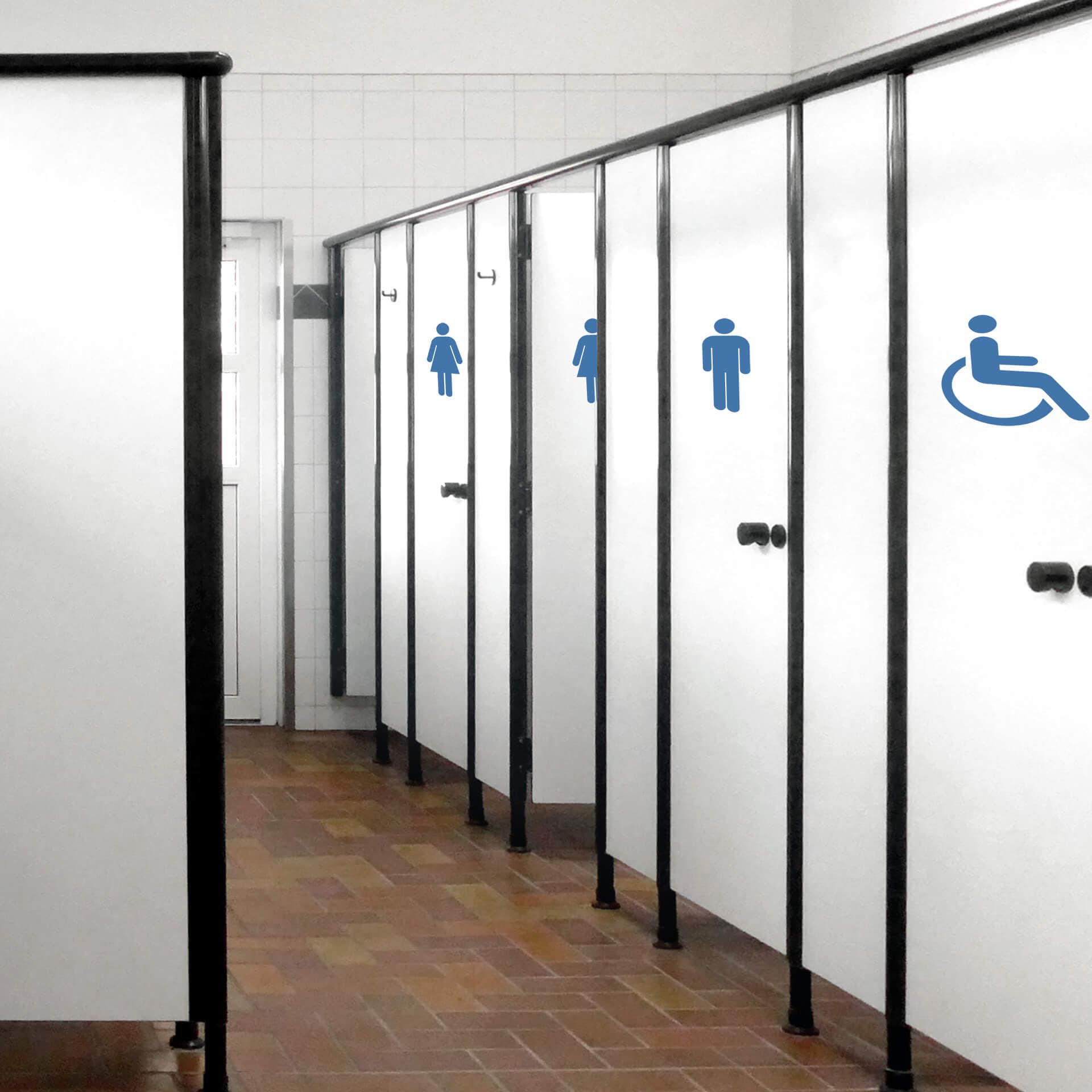 WC Symbolen Muurstickers