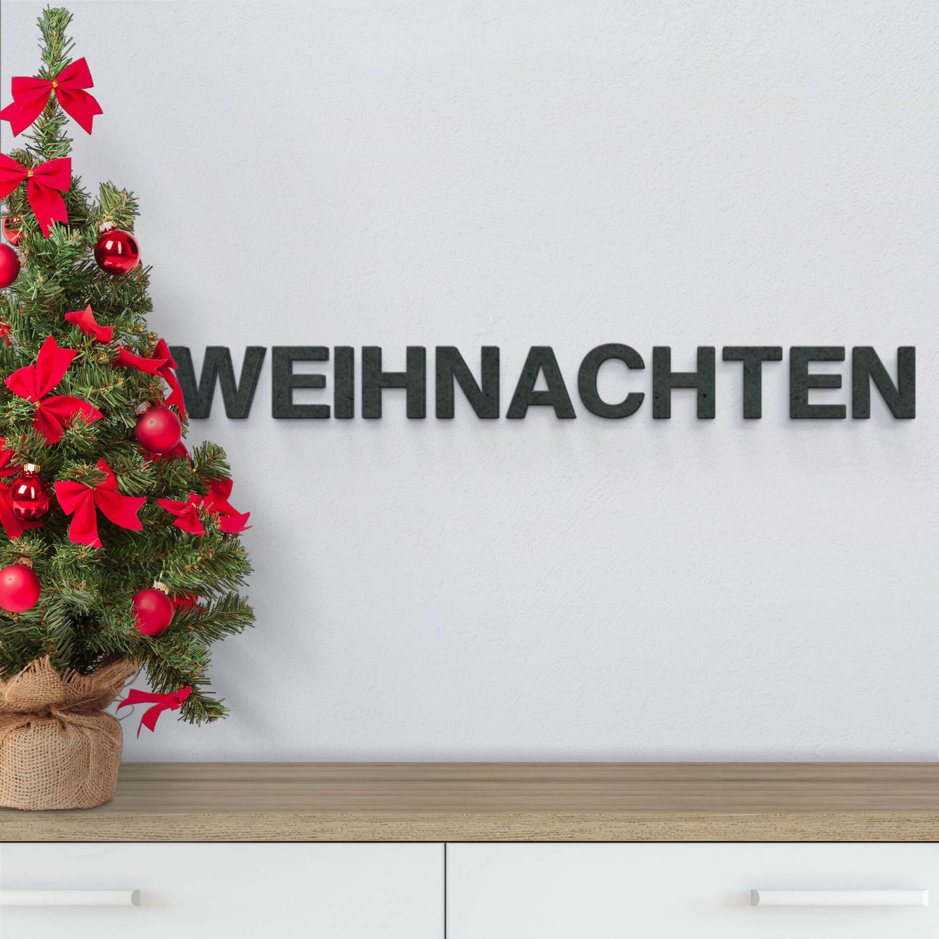 MDF-Holzbuchstaben Weihnachten