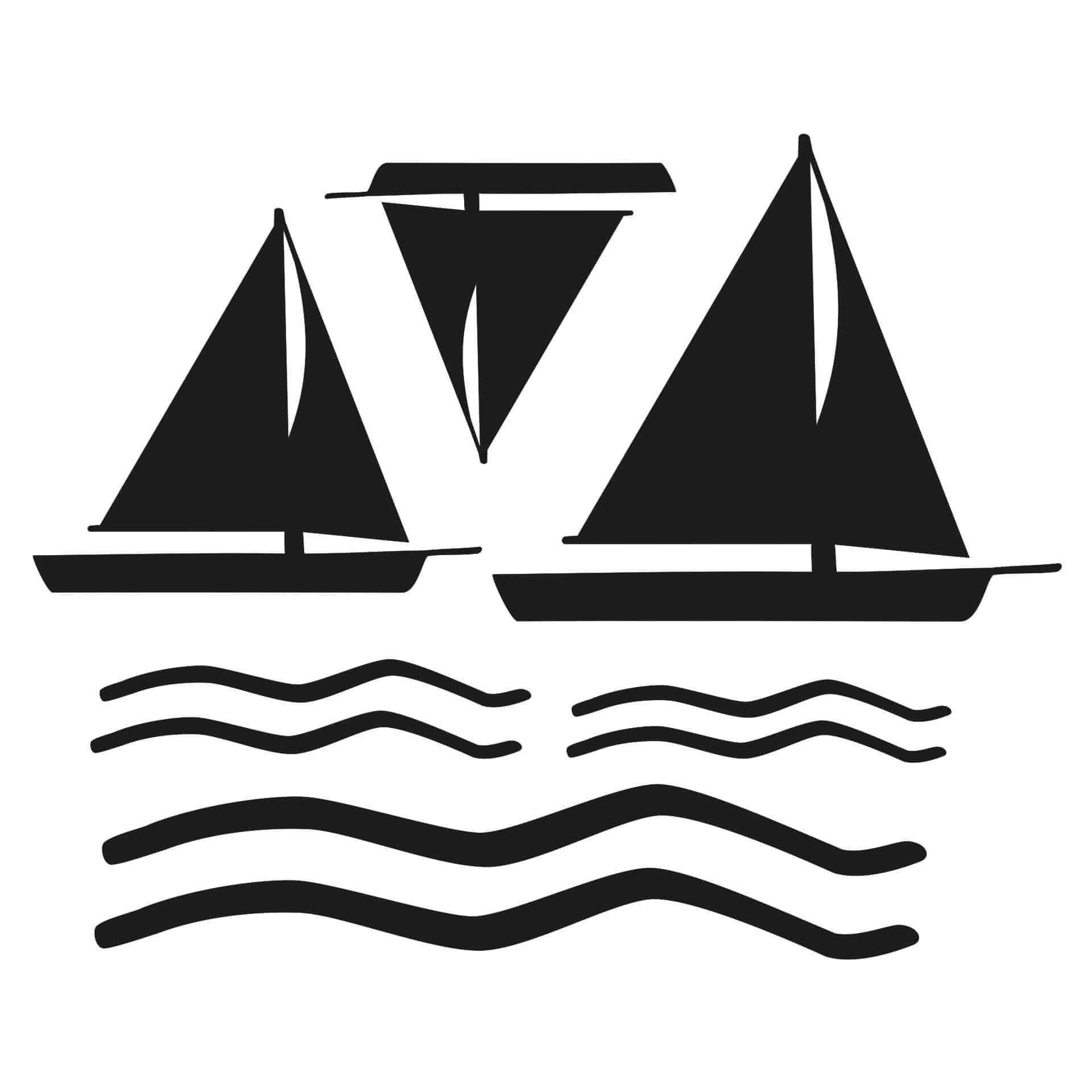 Wallsticker Klinke deko: Regatta