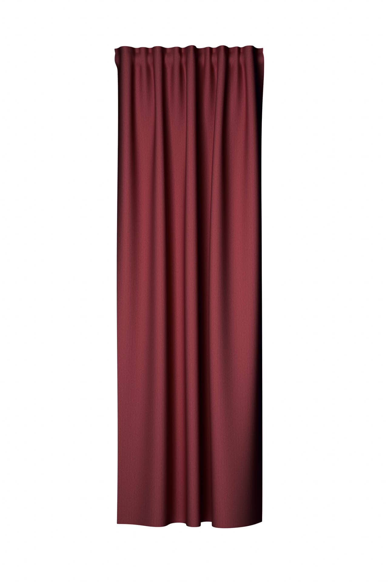 Homing Fertigschal mit verdeckten Schlaufen Galdin bordeaux -  2,45 x 1,4 m