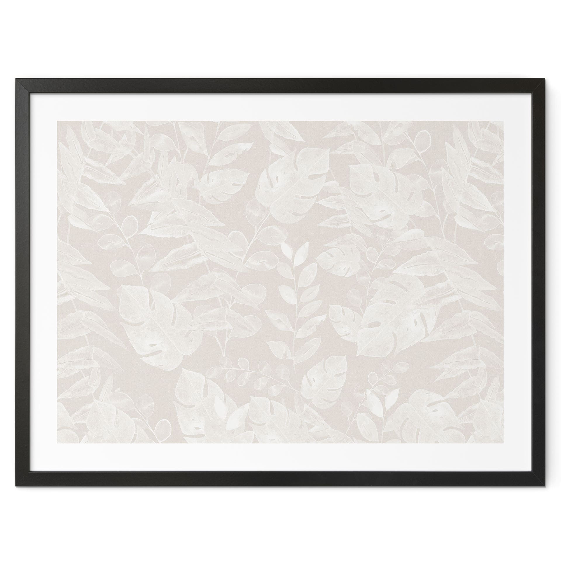 Plakat Botanika Tropical Leaves Beige - Bloomery Decor